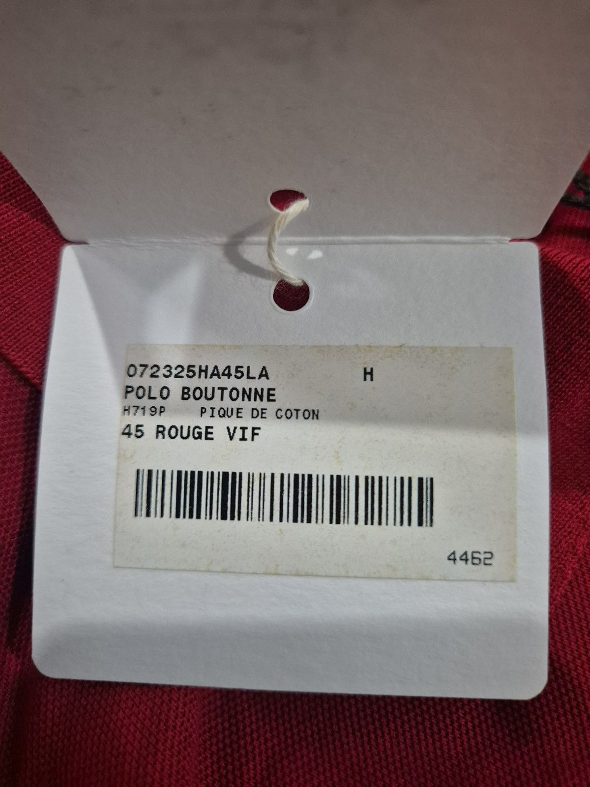 Hermes H Emboidered Buttoned Polo shirt Red Size US S / EU 44-46 / 1 - 3 Thumbnail