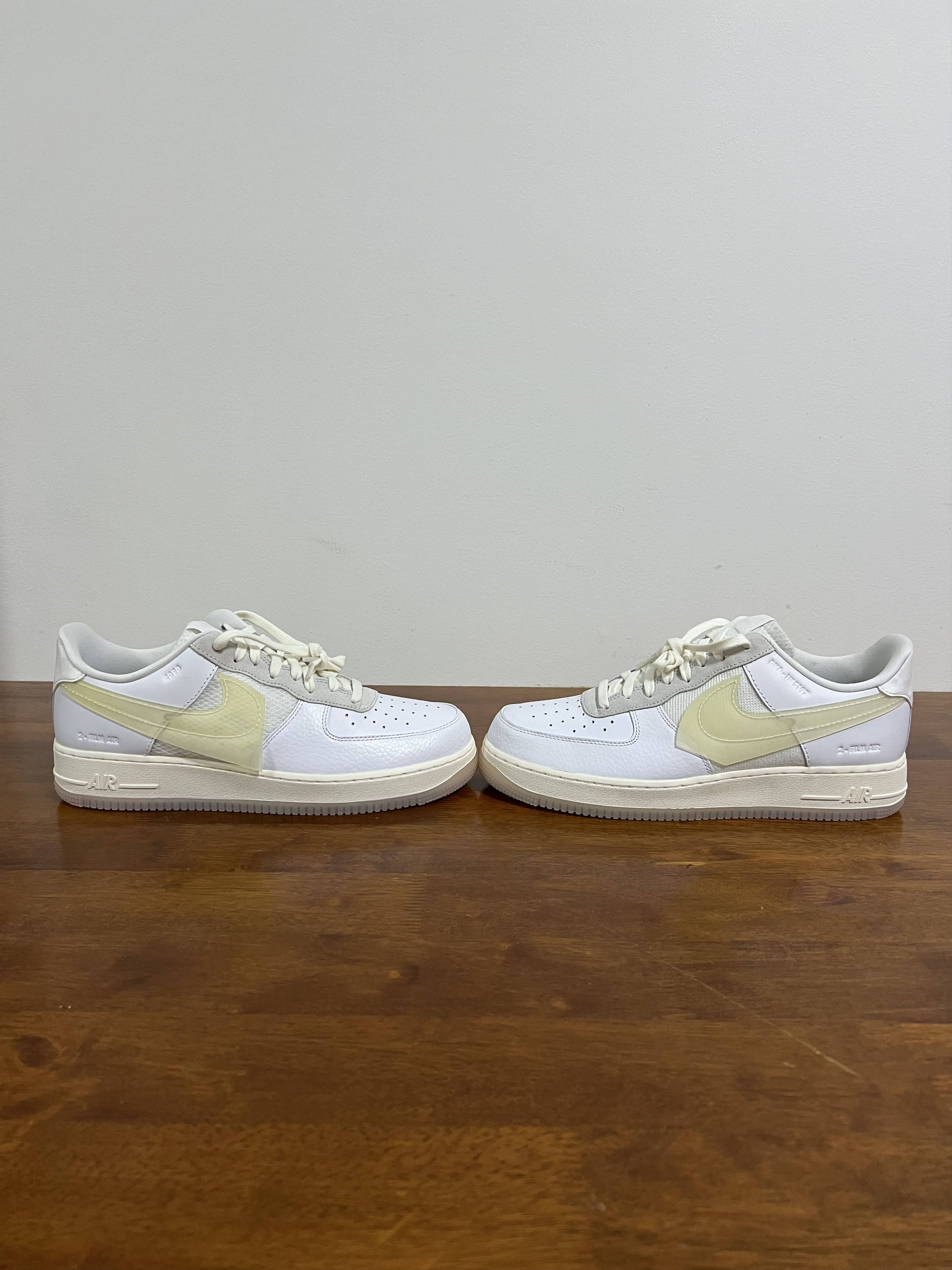 Nike 💚 2020 Nike Air Force 1 LV8 "DNA" White/White-Sail-Black Size US 11.5 / EU 44-45 - 2 Thumbnail