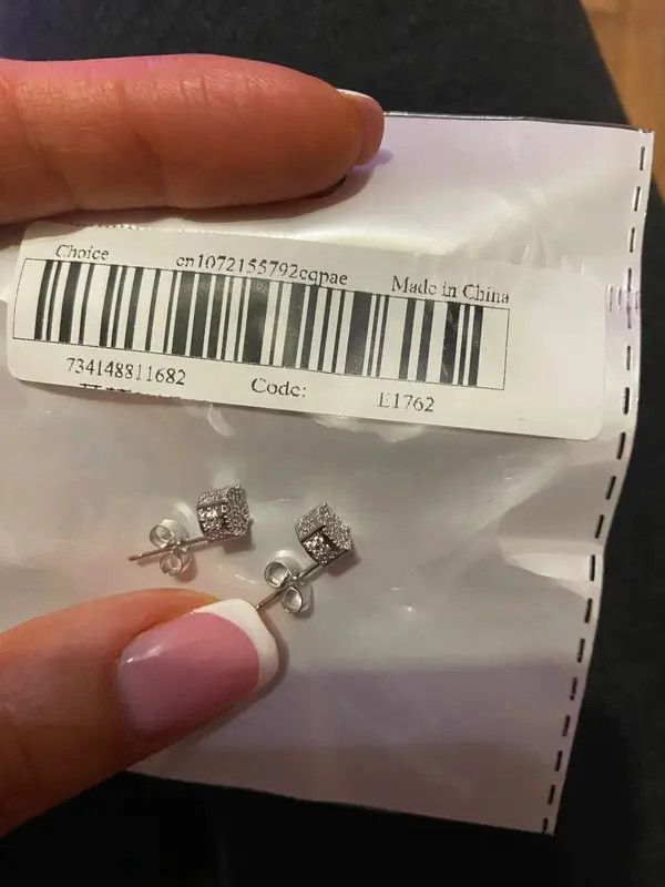 Jewelry Koizumi x azawa White CZ Silver Color Earring Size ONE SIZE - 3 Thumbnail