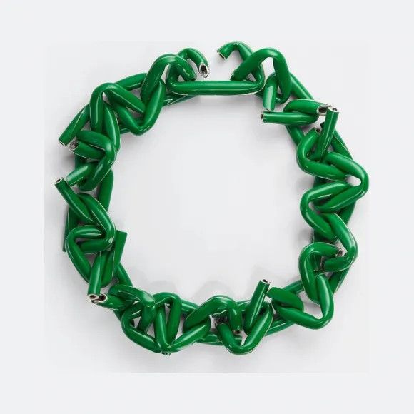 Bottega Veneta o1bcso1str0725 Size: OS / Fold Necklace in Green Size ONE SIZE - 1 Preview