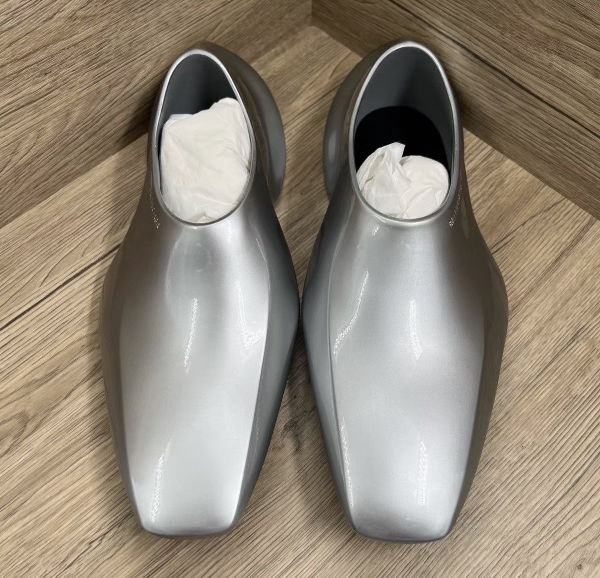Balenciaga Balenciaga Space Silver Derby Shoes J41 Size US 9 / EU 42 - 3 Thumbnail