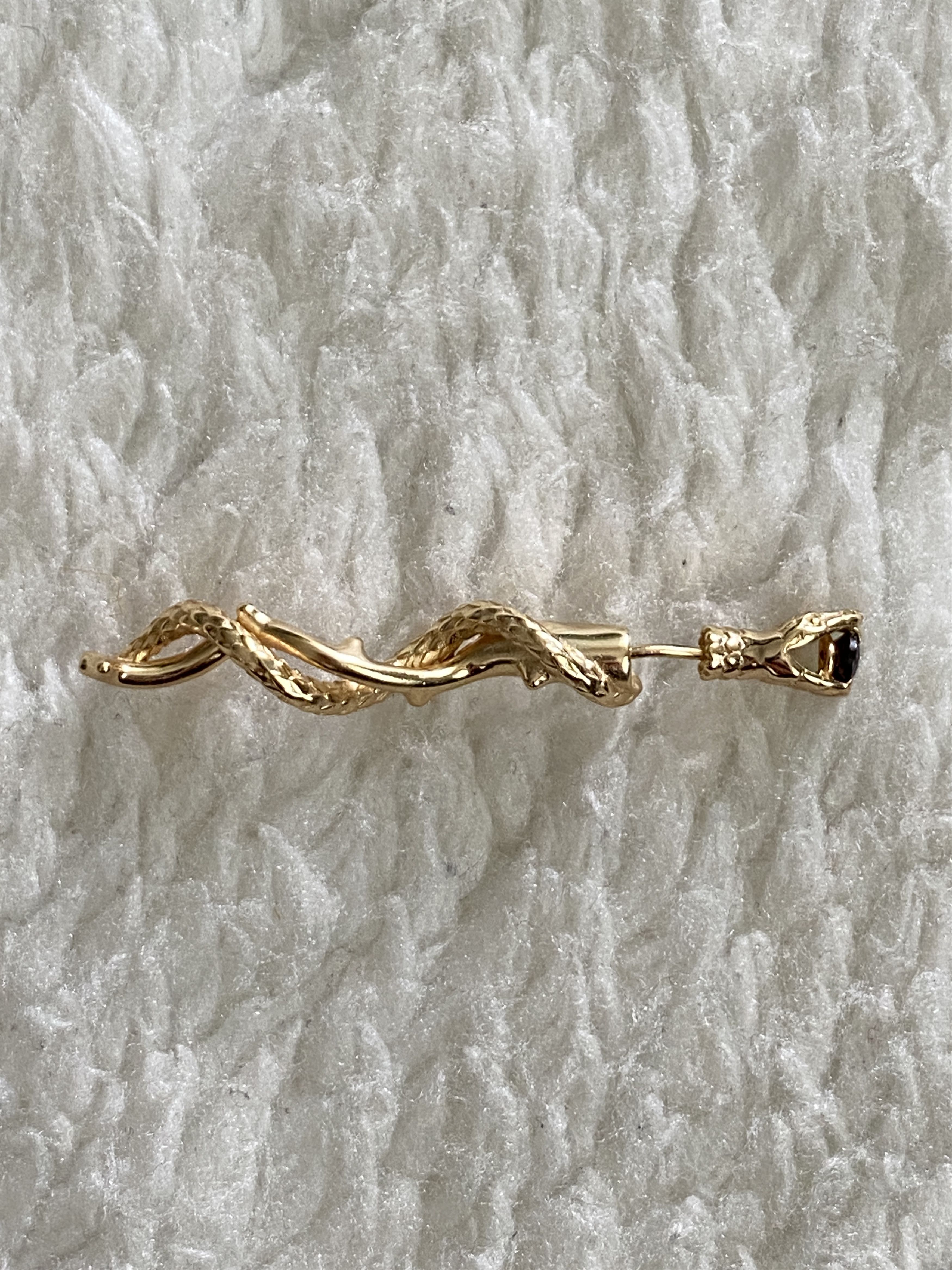 Other Snake & Thorns Single Earring – 18K Gold-Plated Size ONE SIZE - 3 Thumbnail