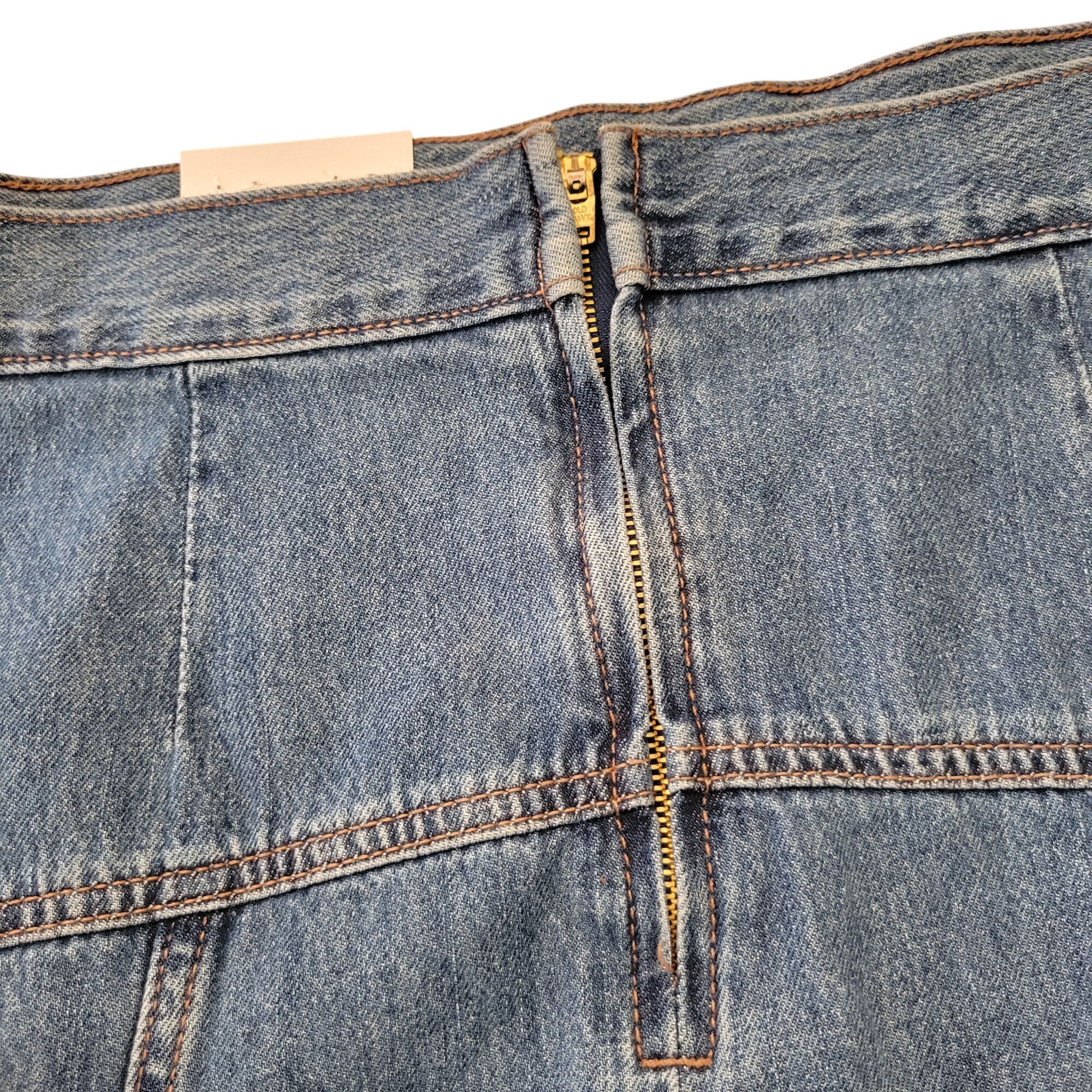 Old Navy Old Navy 20 Blue Jean Denim Skirt A Line Western Modest Chur Size 42" / US 20 - 4 Thumbnail