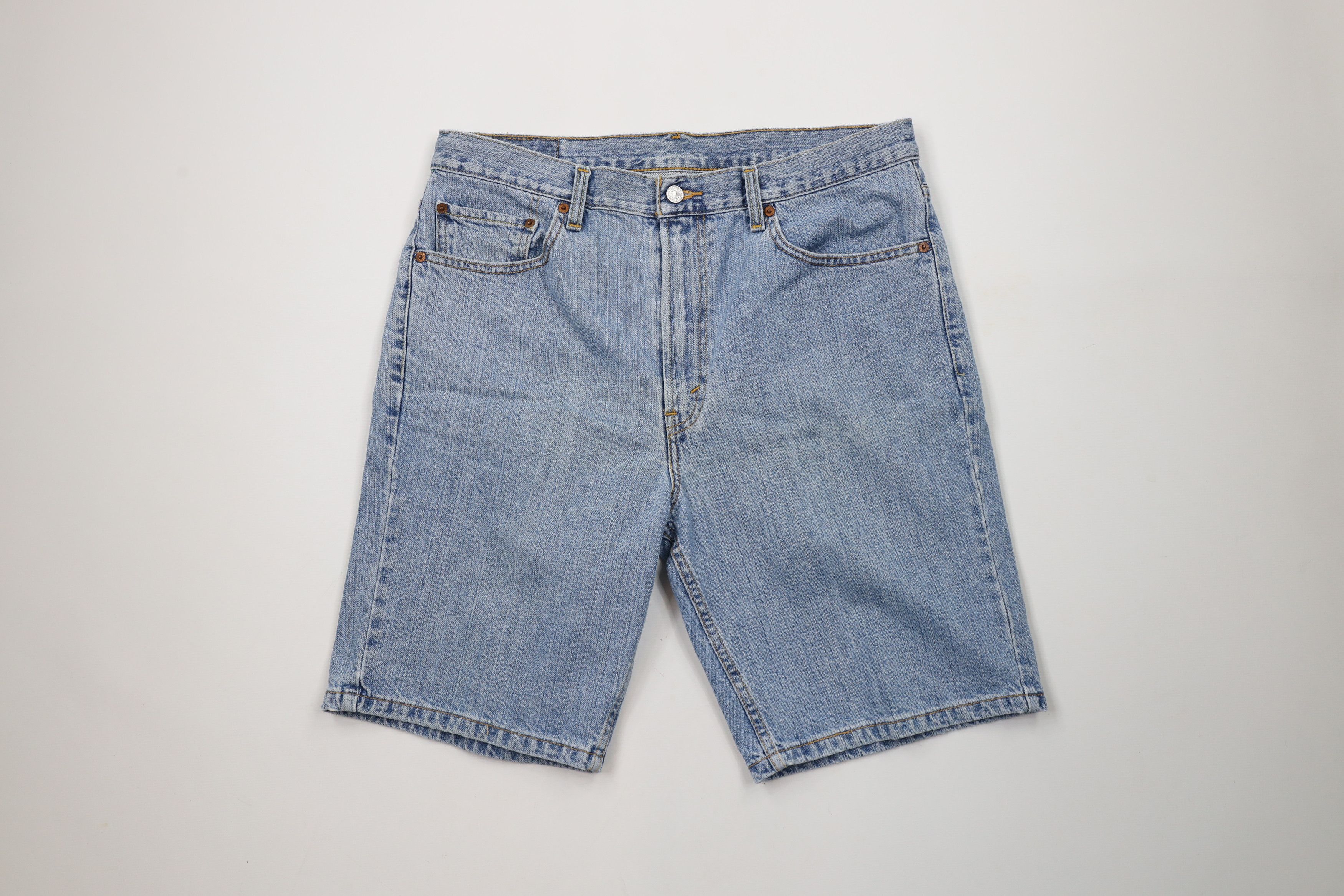 Levi's × Vintage Vintage Y2K Levis 505 Denim Jean Shorts Jorts Blue Cotton Size US 36 / EU 52 - 1 Thumbnail
