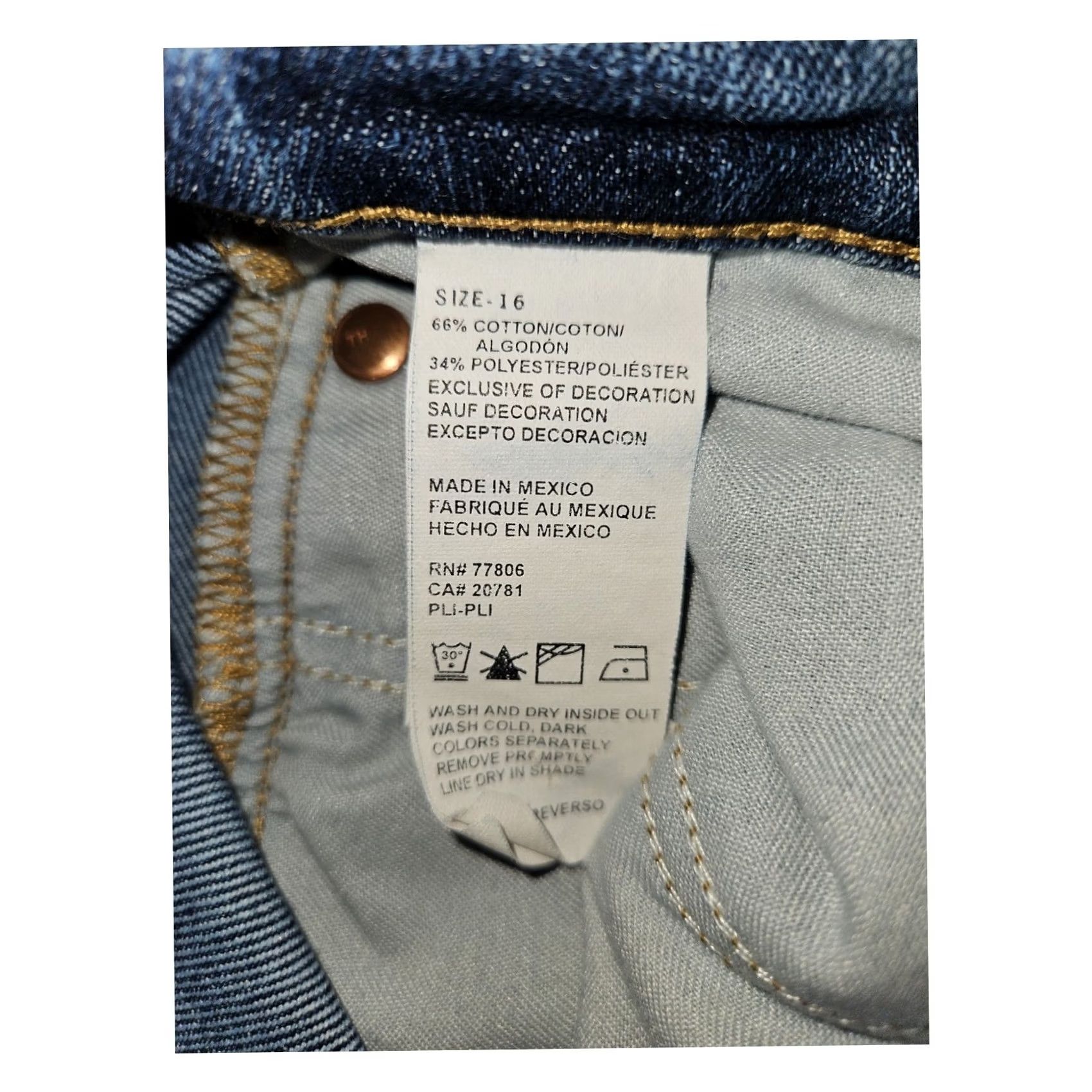 Tommy Hilfiger Vintage Tommy HIlfiger Jeans Womens 16 Boot Cut Blue Denim Embroidered Y2K Size 38" / US 16 / IT 52 - 2 Thumbnail