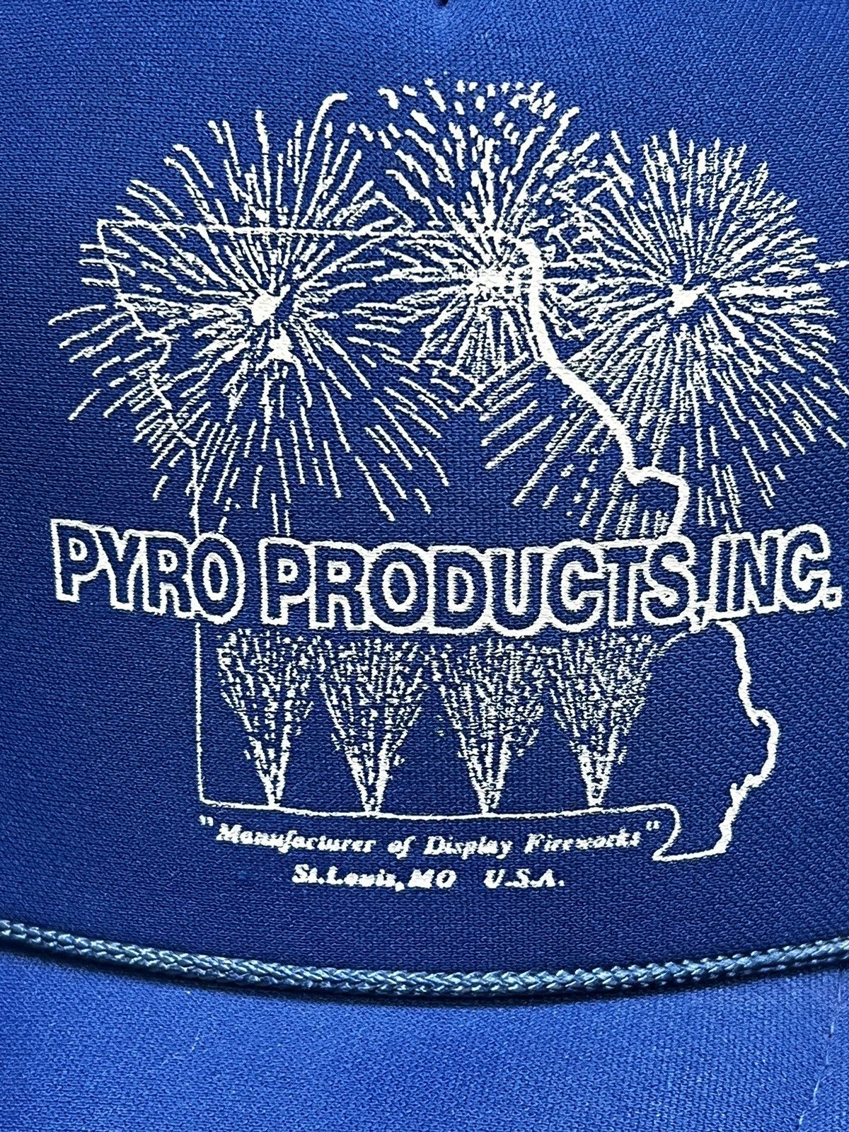 Vintage Vintage 90s Pyro Products Full Foam Trucker Hat Size ONE SIZE - 2 Thumbnail