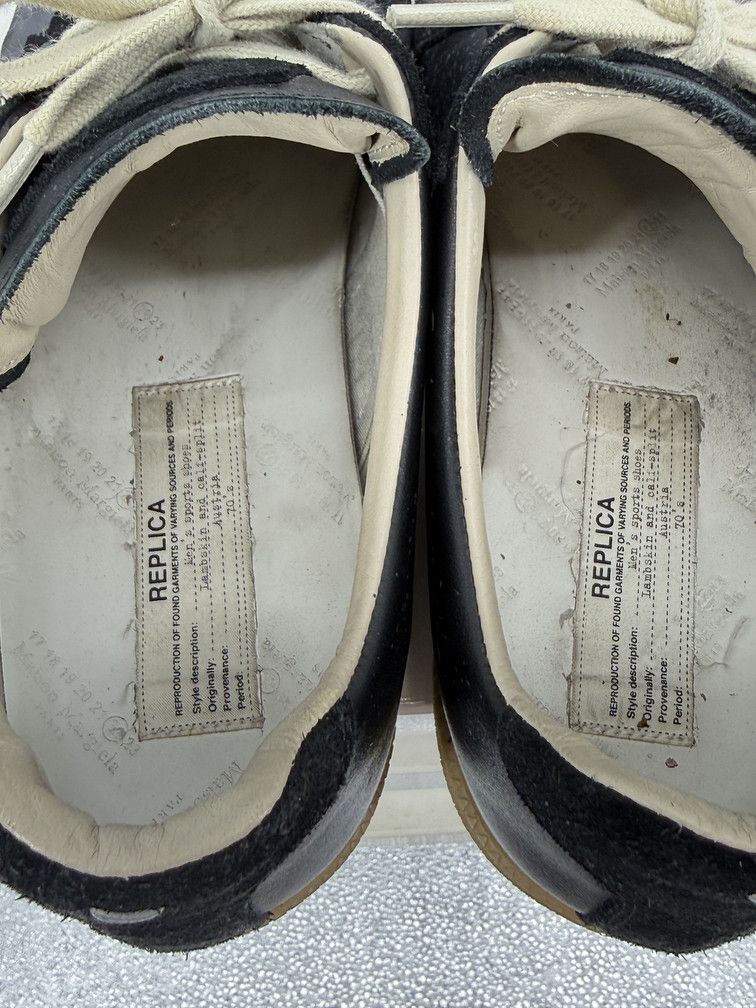 Maison Margiela GAT Low Black Pewter Paint Size US 11 / EU 44 - 6 Thumbnail