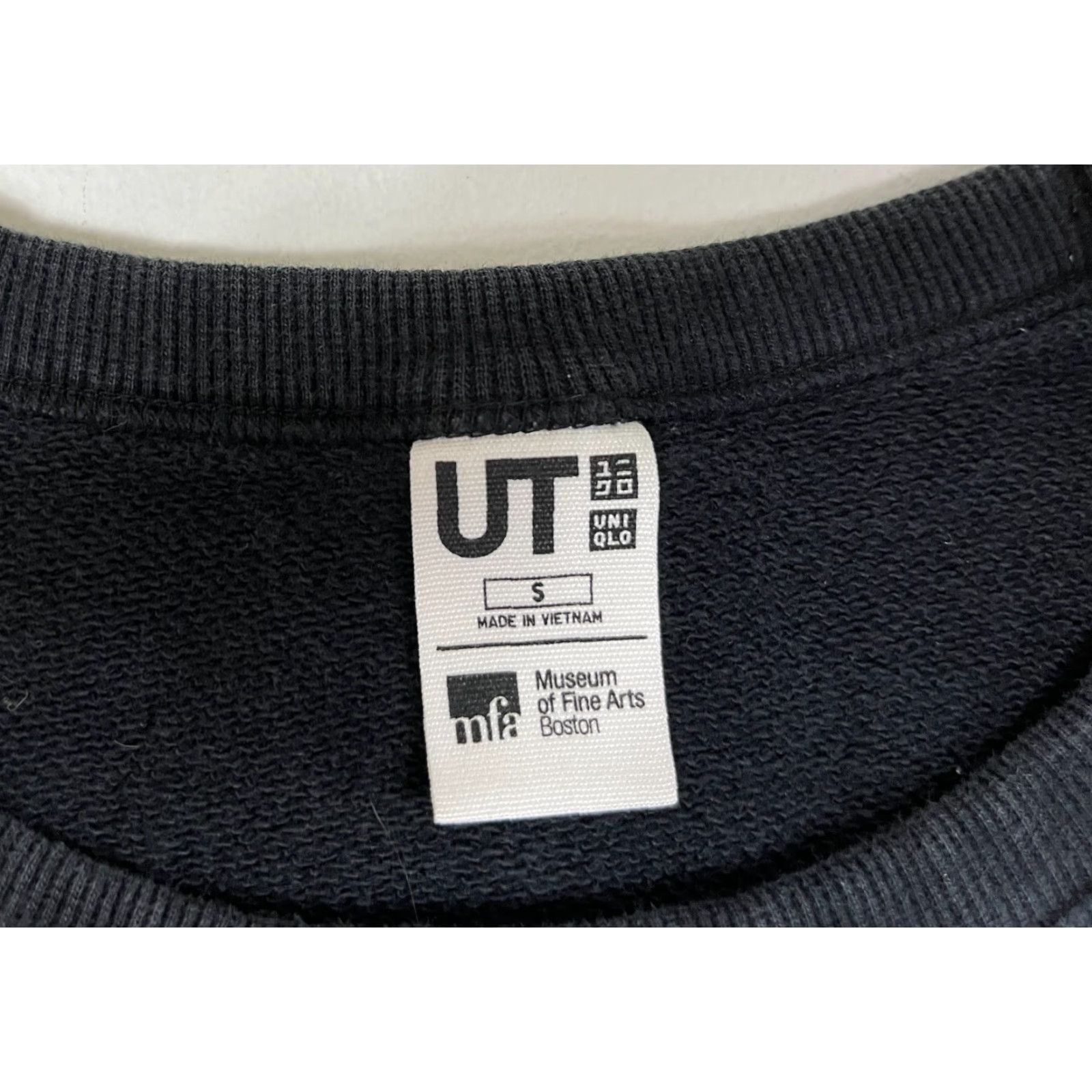 Uniqlo Uniqlo Museum of Fine Arts Boston Crewneck Sweatshirt unisex Adults Small Black Cotton Graphic Print Sweatshirt Size US S / EU 44-46 / 1 - 5 Thumbnail