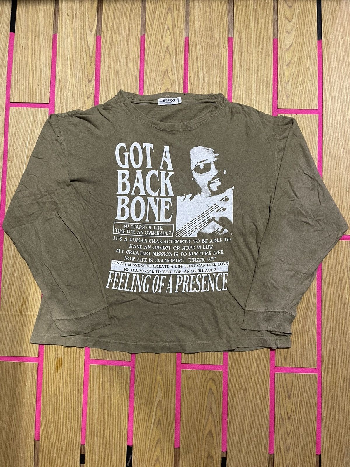 If Six Was Nine Y2K GREAT WOOD long sleeve tshirt vintage Size US L / EU 52-54 / 3 - 1 Thumbnail