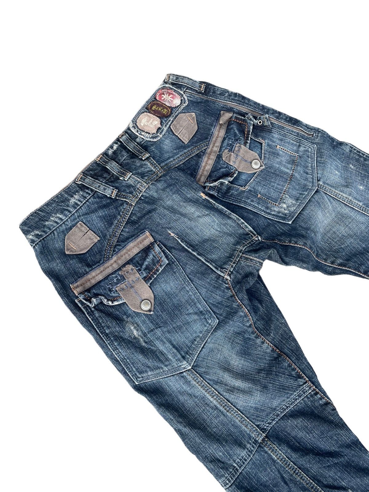 Marithe + Francois Girbaud Marithe Francois Girbaud Steel Lock Distressed Jeans Denim Size US 30 / EU 46 - 18 Thumbnail