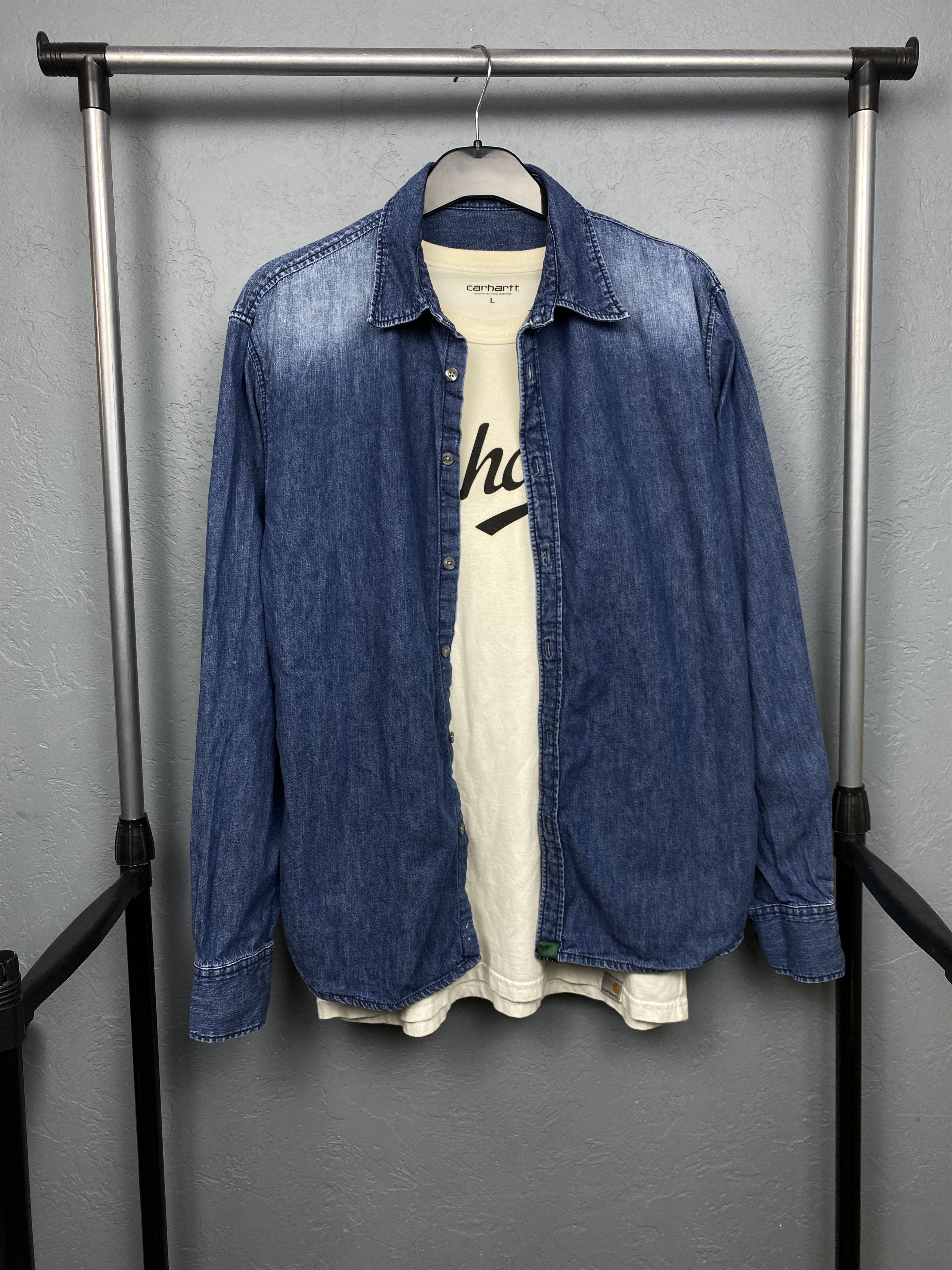 Paul Smith Paul Smith Jeans Vintage Mens Denim Shirt Size US M / EU 48-50 / 2 - 1 Thumbnail