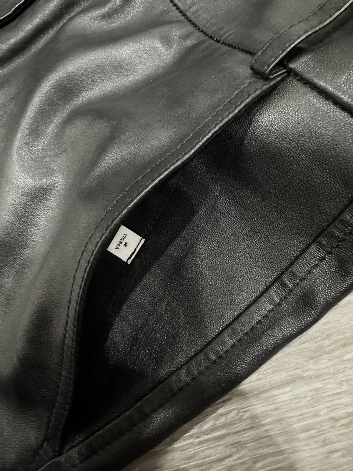 Acne Studios Acne Studios Lamb Leather Shorts Size US 31 - 10 Thumbnail