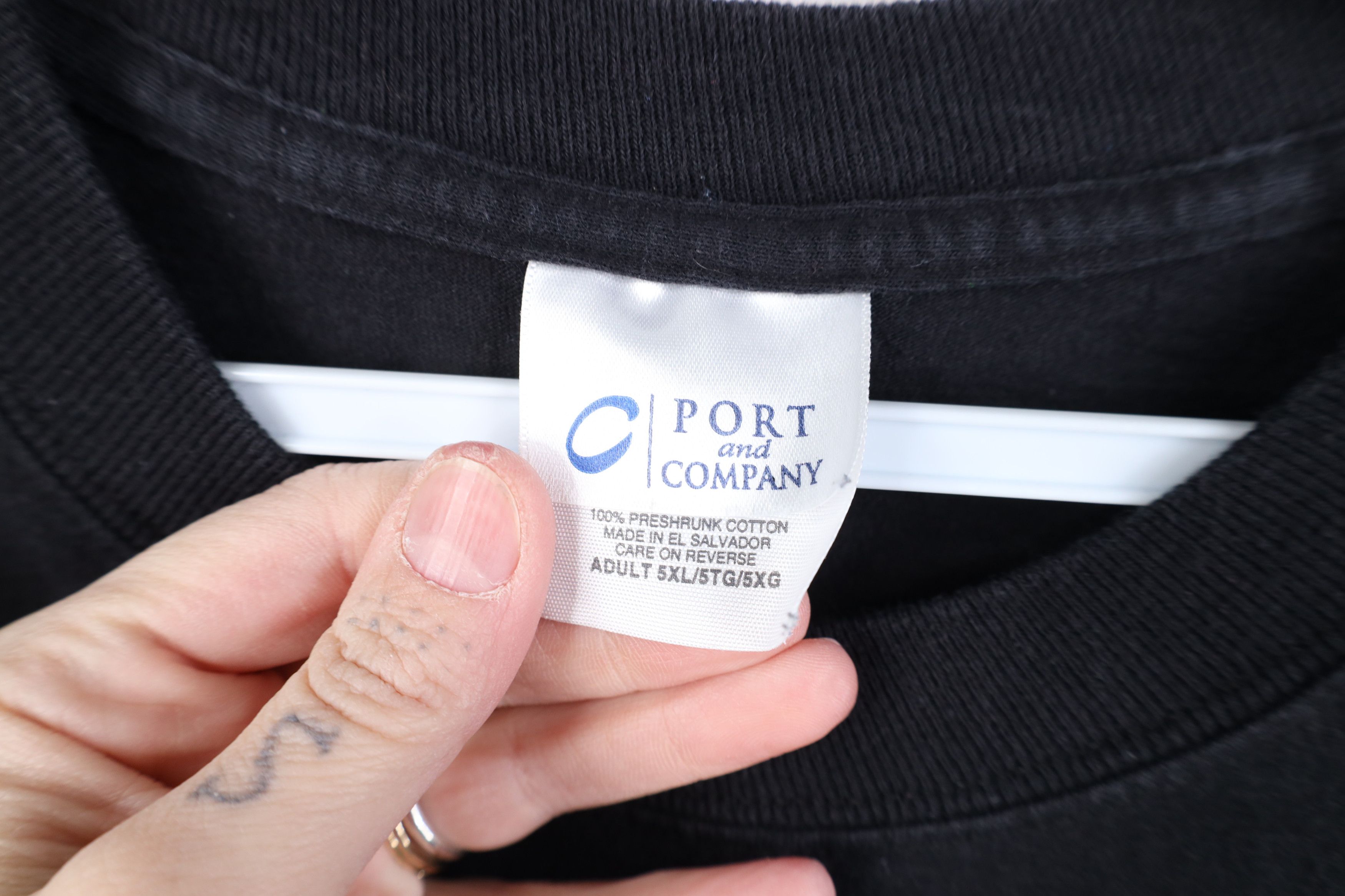 Vintage Vintage 90s Y2K Streetwear Short Sleeve T-Shirt Black Cotton Size US XXL / EU 58 / 5 - 4 Thumbnail