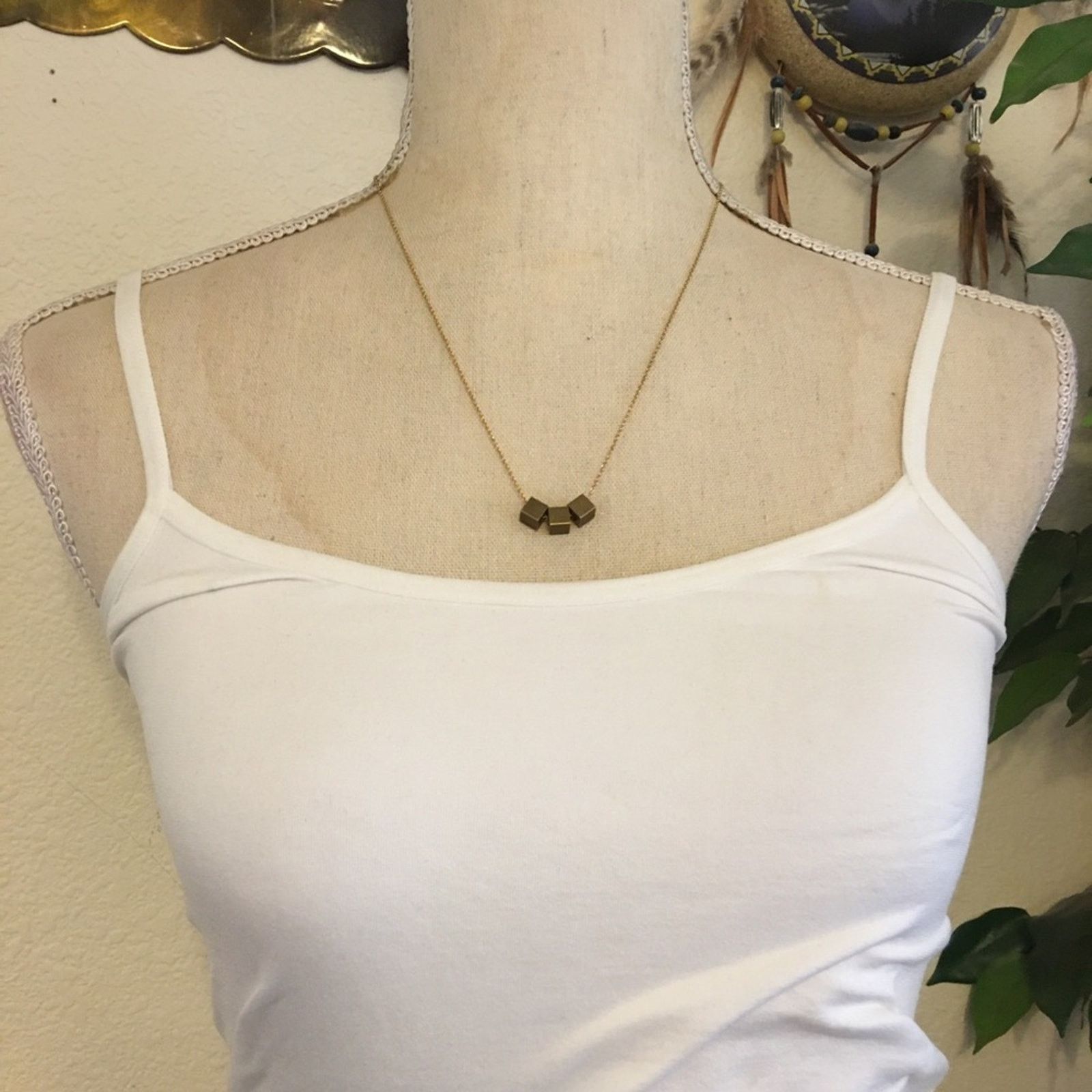 Vintage Vintage triple box sparkle rolo chain necklace Size ONE SIZE - 3 Thumbnail