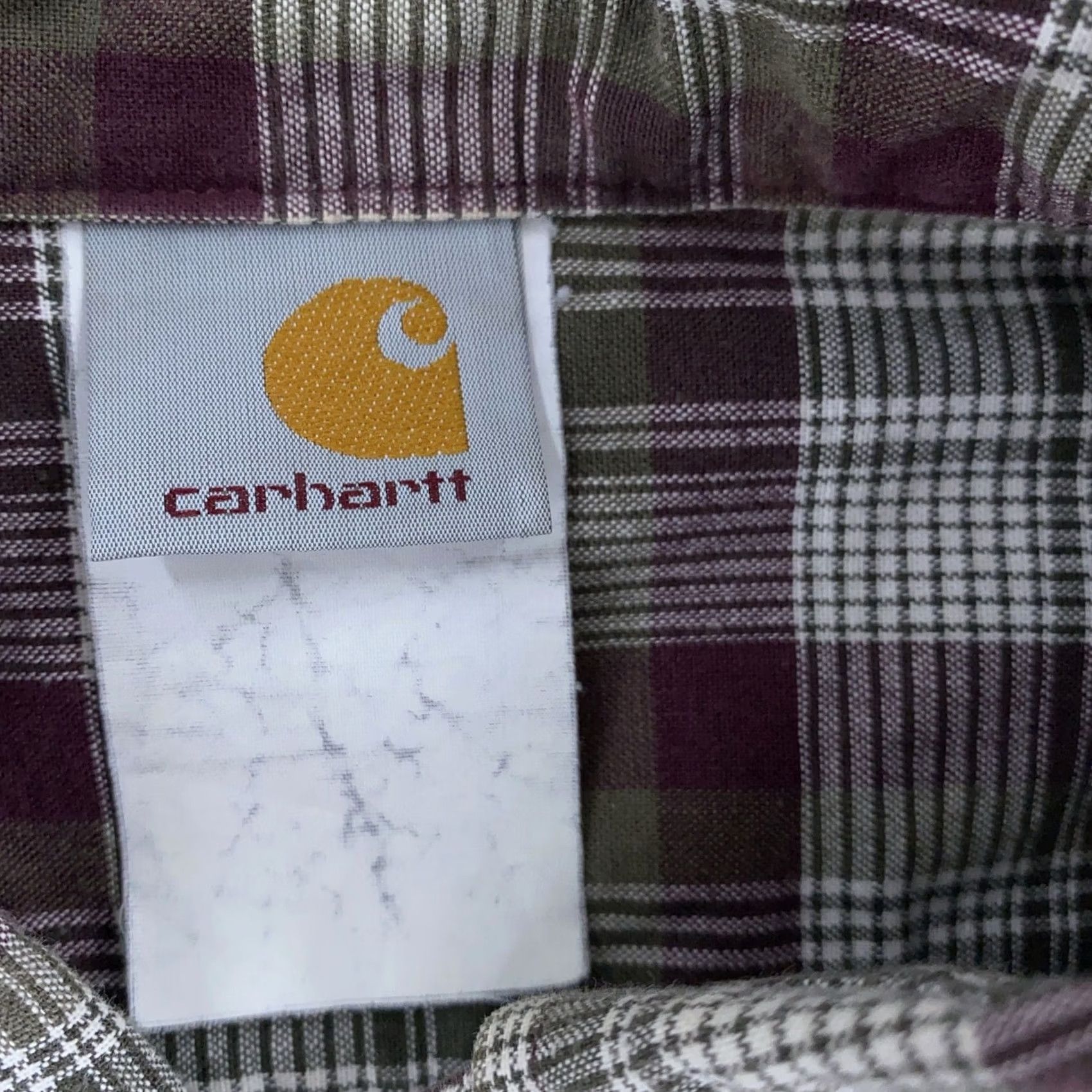 Carhartt Carhartt Shirt Mens XL Plaid Button-Down Short Sleeve Work Casual Green Size US XL / EU 56 / 4 - 7 Thumbnail