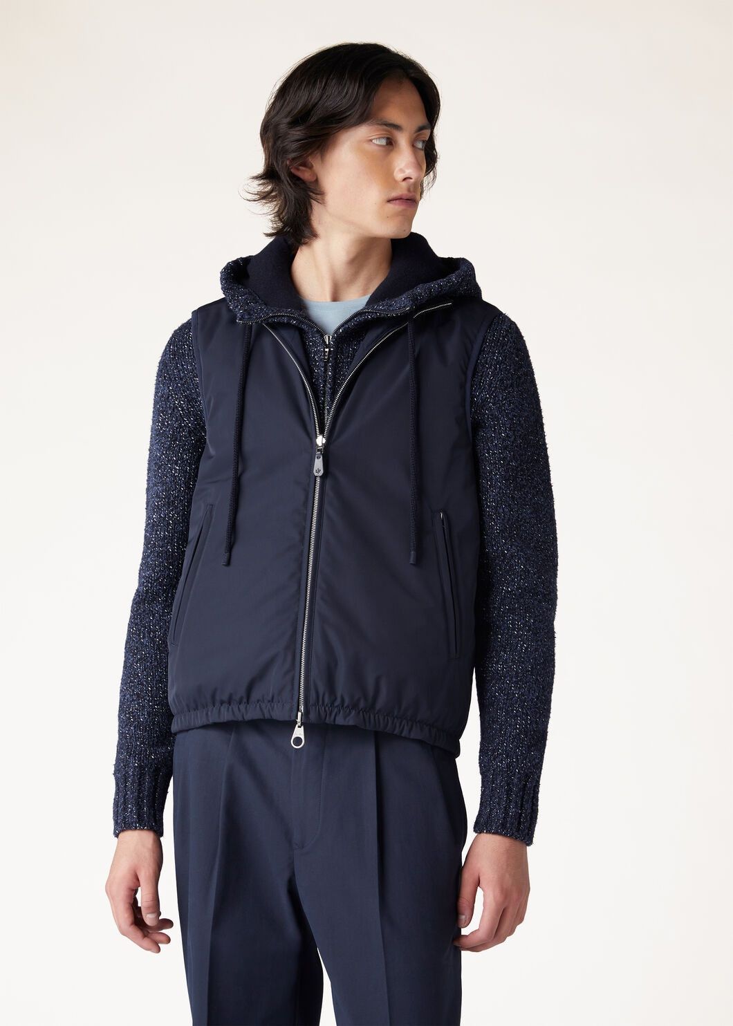 Loro Piana o1w1db10125 FAN9989 Tauri Vest in Navy Blue Size US XXL / EU 58 / 5 - 4 Thumbnail
