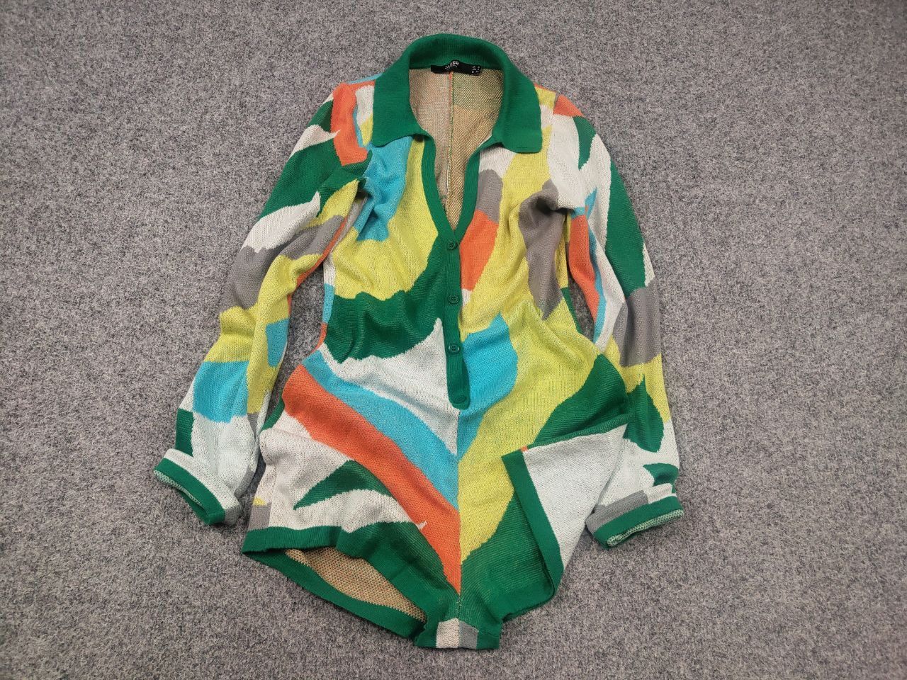 Jaded London Abstract Art knit Long Sleeve Jumpsuits Romper