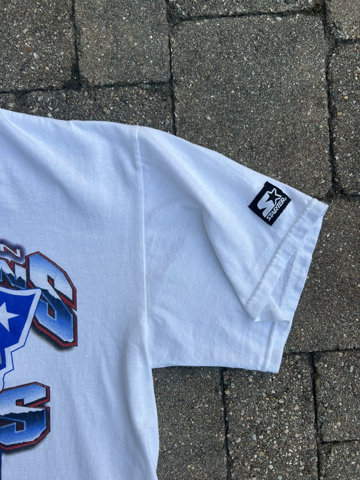 Starter Vintage 90s Patriots Starter t shirt Size US L / EU 52-54 / 3 - 4 Thumbnail