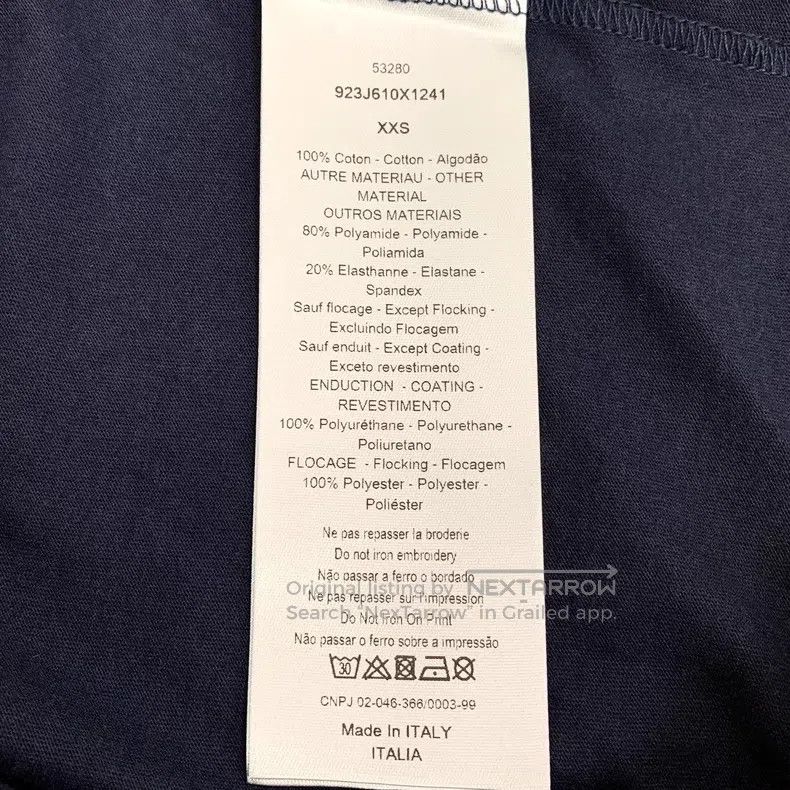 Dior Dior Black logo letter printed cotton round-neck short-sle Size US XXS / EU 40 - 8 Thumbnail