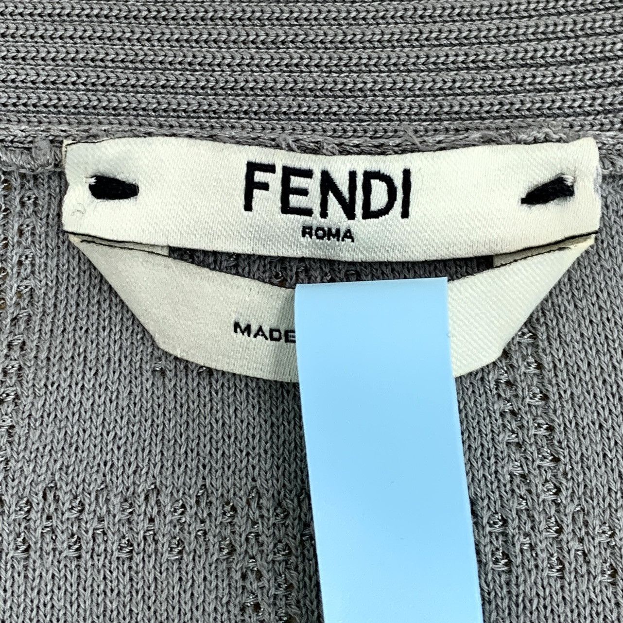 Fendi Fendi Grey V-neck Long Sleeve Knit Cardigan K26WX Size US M / EU 48-50 / 2 - 5 Thumbnail
