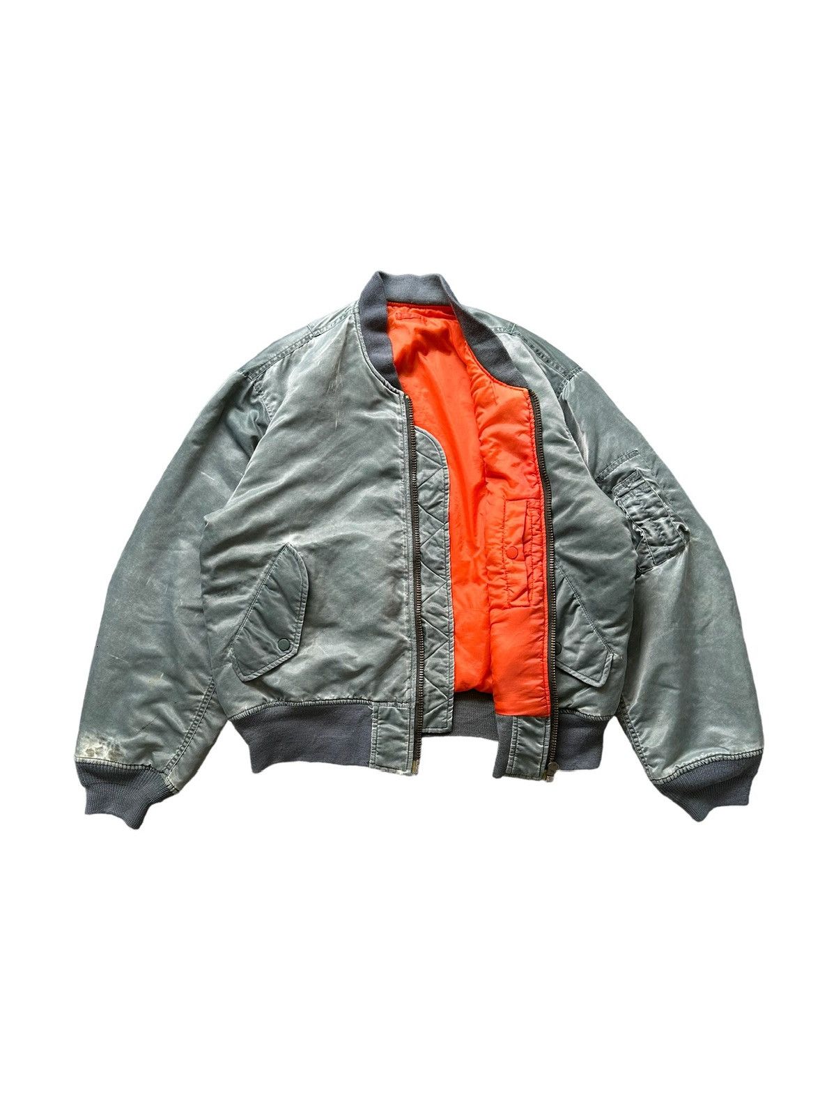 1990s Uniqlo MA-1 Bomber jacket trashed