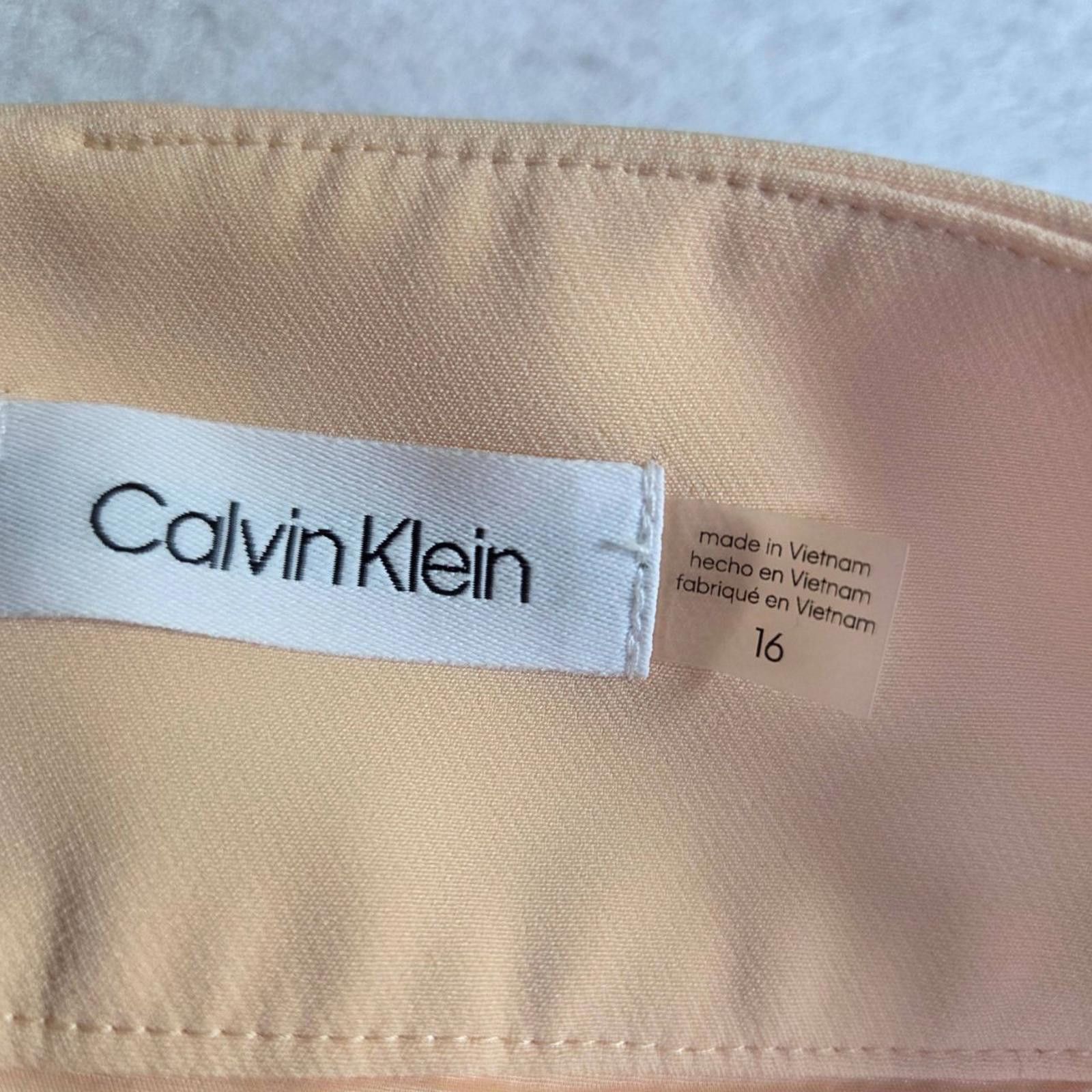 Calvin Klein NWT Calvin Klein Womens Size 16 Tan Suit Skirt - W/ Staining Size XXL / US 16-18 / IT 52-54 - 4 Thumbnail