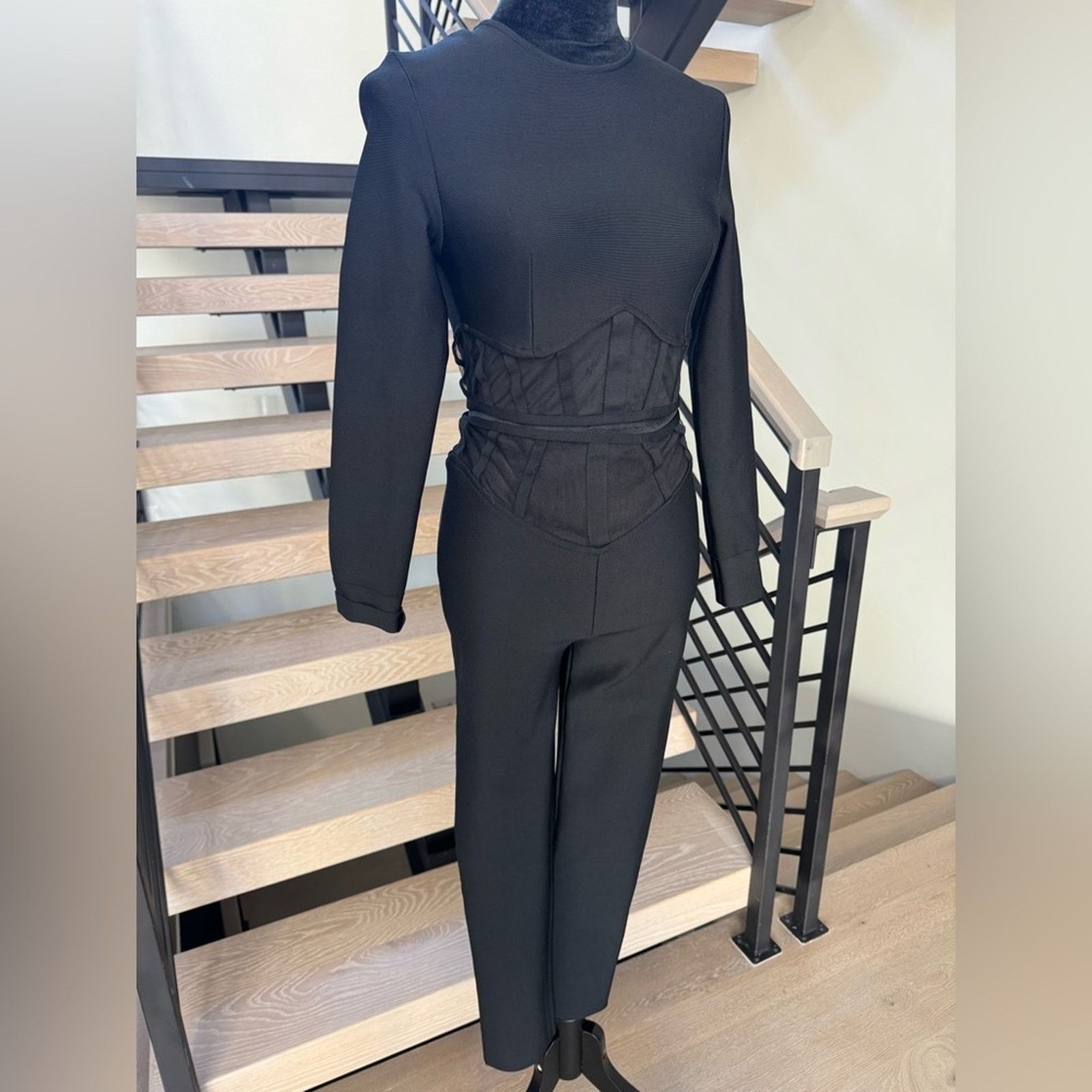 Other New Y2K Black Mesh Panel 2 piece set with matching pants Size 25" / US 0 / IT 36 - 7 Thumbnail