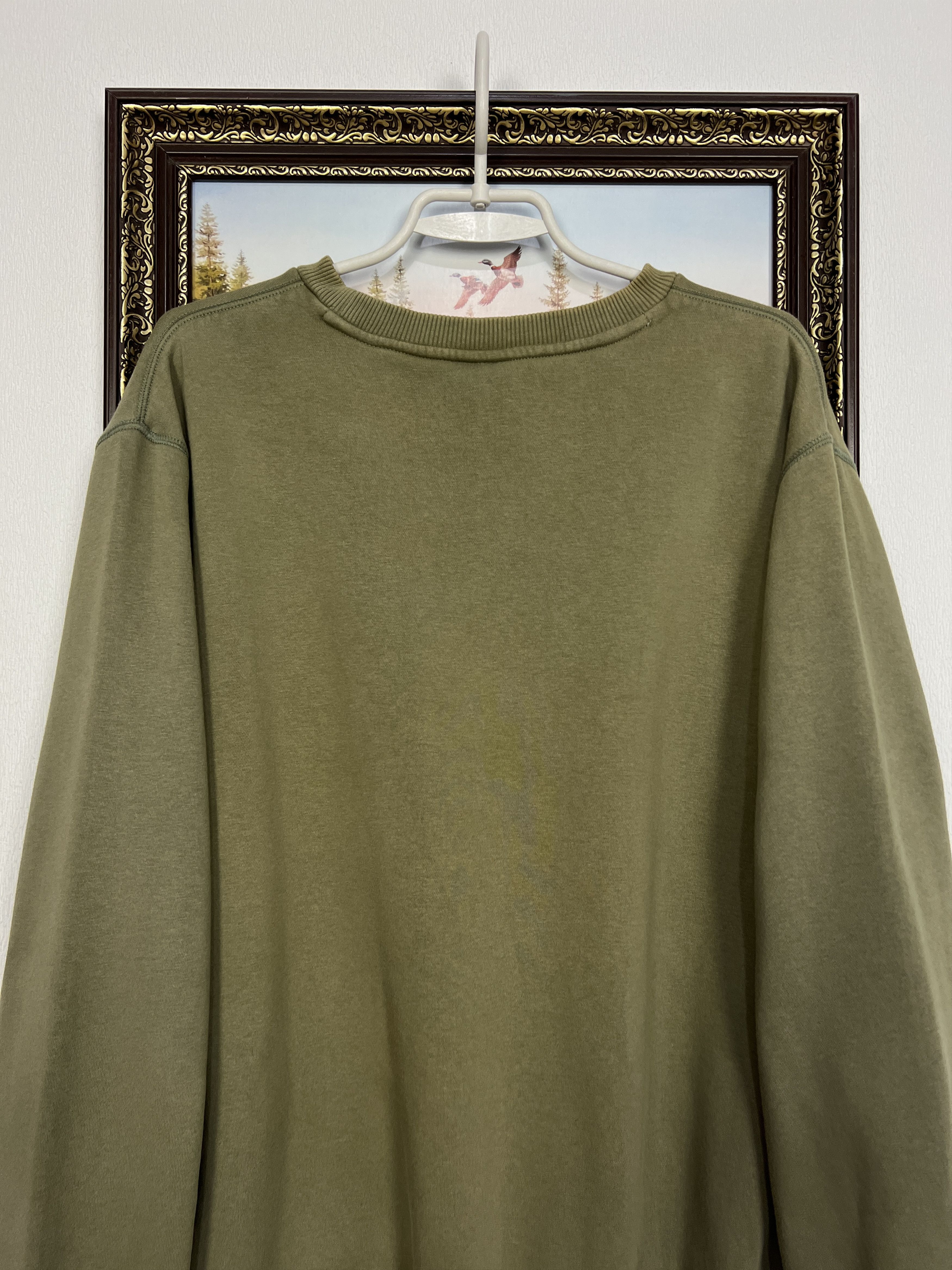 Nike Vintage Big Logo Spell Out Swoosh Sweatshirt Khaki Crewneck Size US XL / EU 56 / 4 - 9 Thumbnail