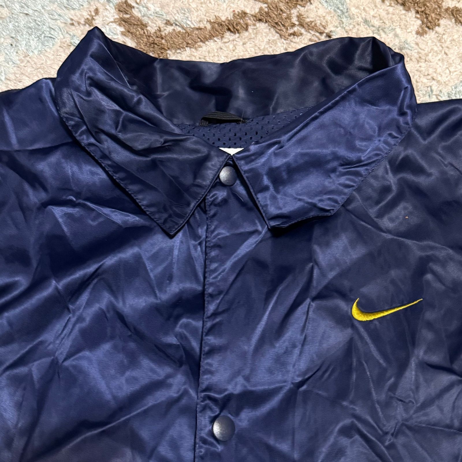 Nike × Vintage Vintage 90s Nike Windbreaker Snap Up Jacket Size 2XL Warm Up Size US XXL / EU 58 / 5 - 3 Thumbnail