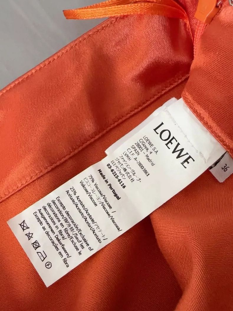 Loewe LOEWE Orange vinegar dress Size 24" / US 00 / IT 34 - 3 Thumbnail