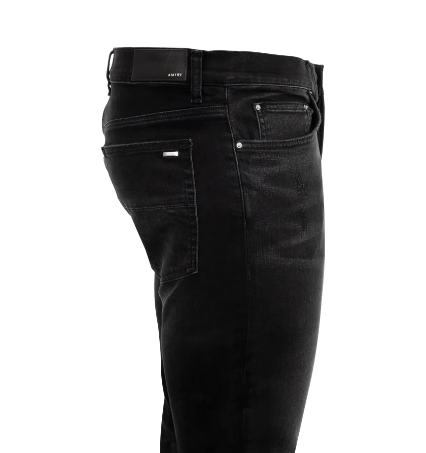 Amiri o1h1sh10525 Starburst Applique Skinny Jeans in Black Size US 30 / EU 46 - 3 Thumbnail