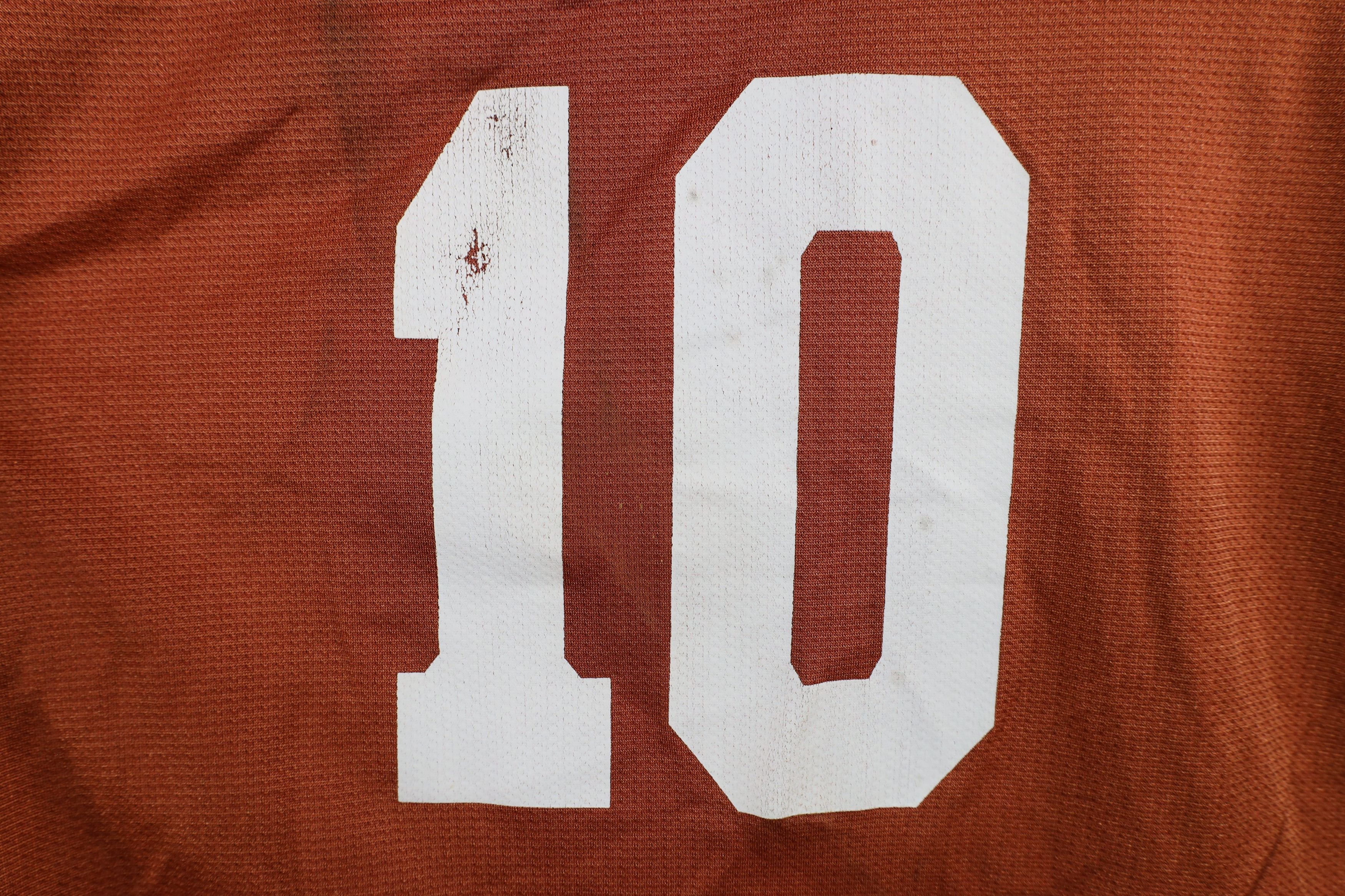 Nike × Vintage Vintage Y2K Nike University of Texas Football Jersey #10 Size L / US 10 / IT 46 - 12 Thumbnail