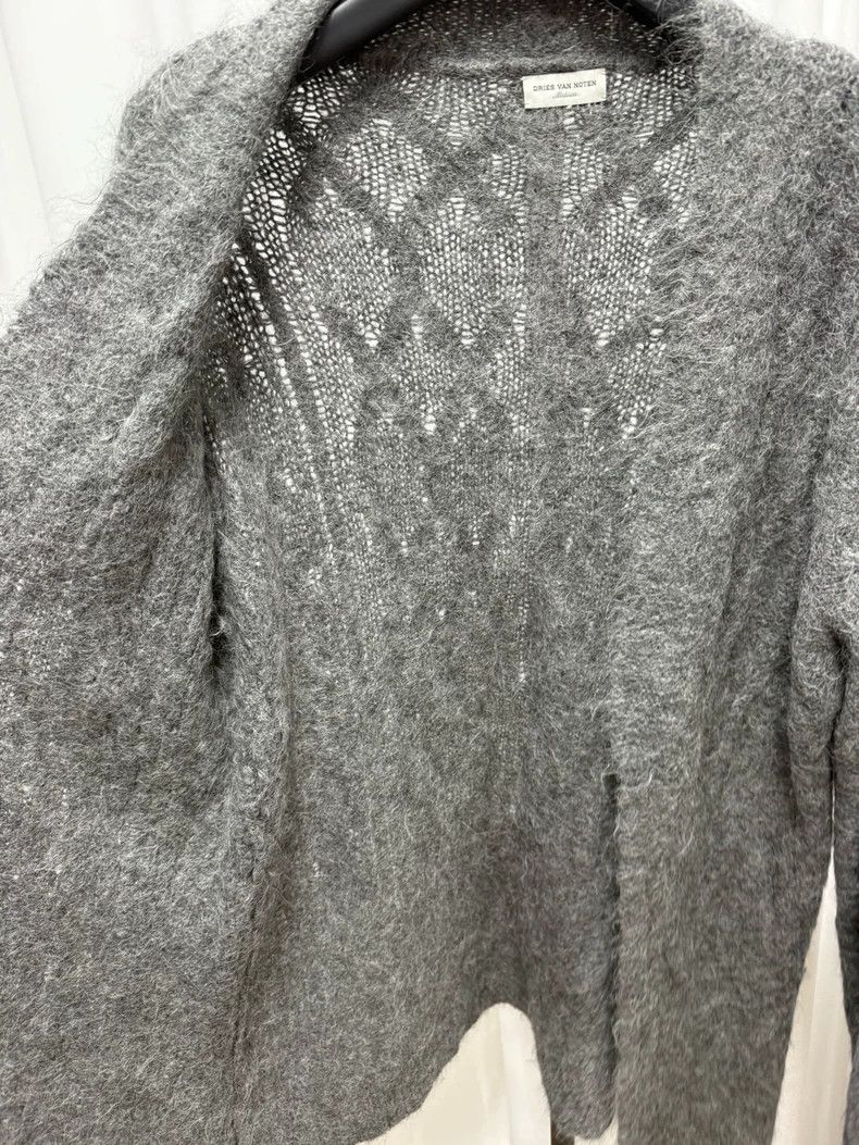 Dries Van Noten Dries van noten Mohair check knit cardigan shirt 2506-Nexta Size US M / EU 48-50 / 2 - 8 Thumbnail