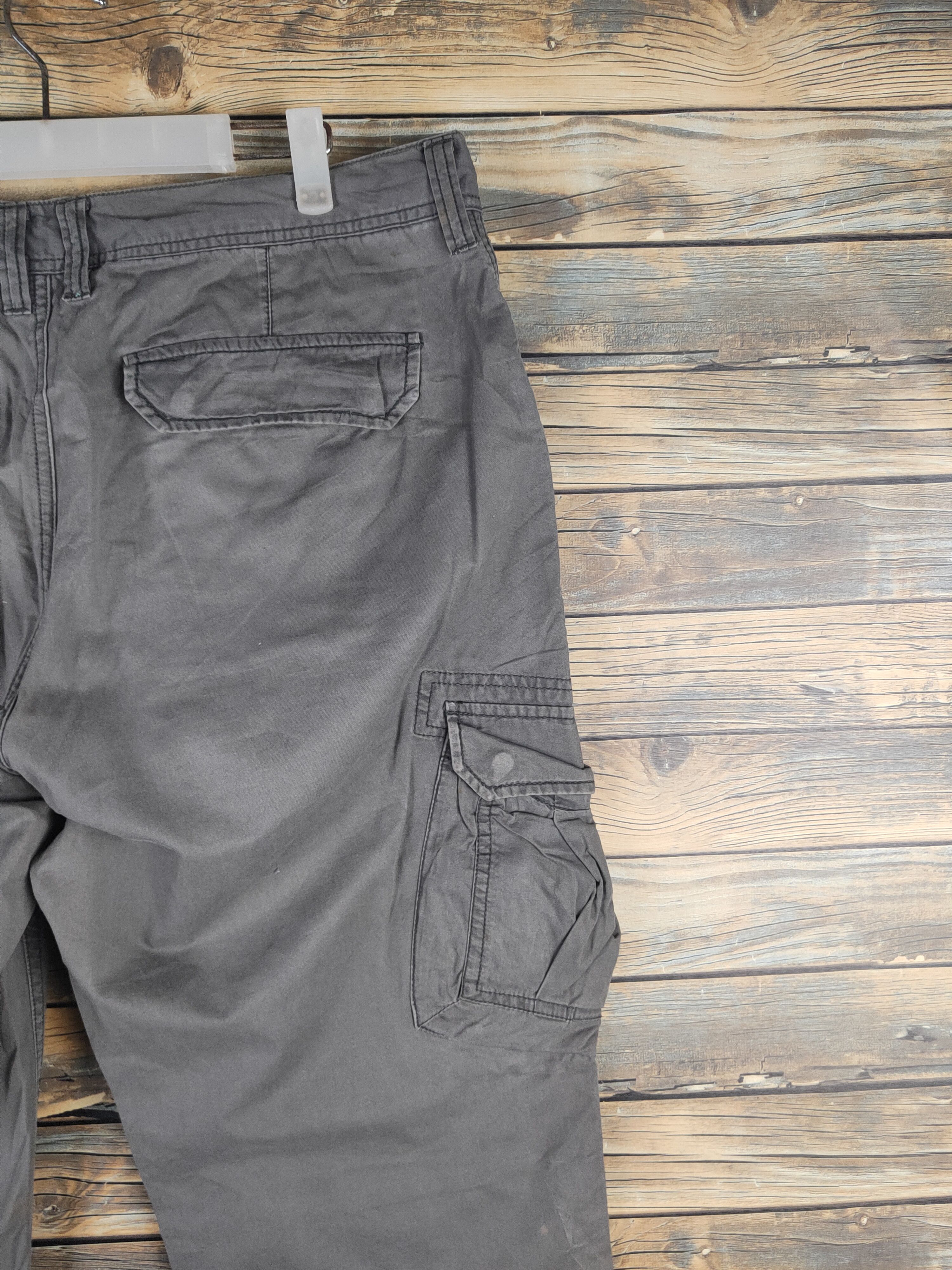 Japanese Brand DL Villand Olive Multipocket utility Cargo Pants #sp46-253T Size US 37 - 10 Thumbnail
