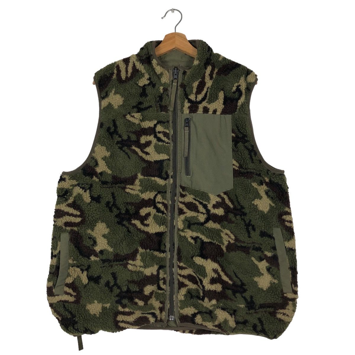 Japanese Brand 🔥Vintage Reversible Vest Jacket Camo Houston Military Size US XL / EU 56 / 4 - 1 Thumbnail