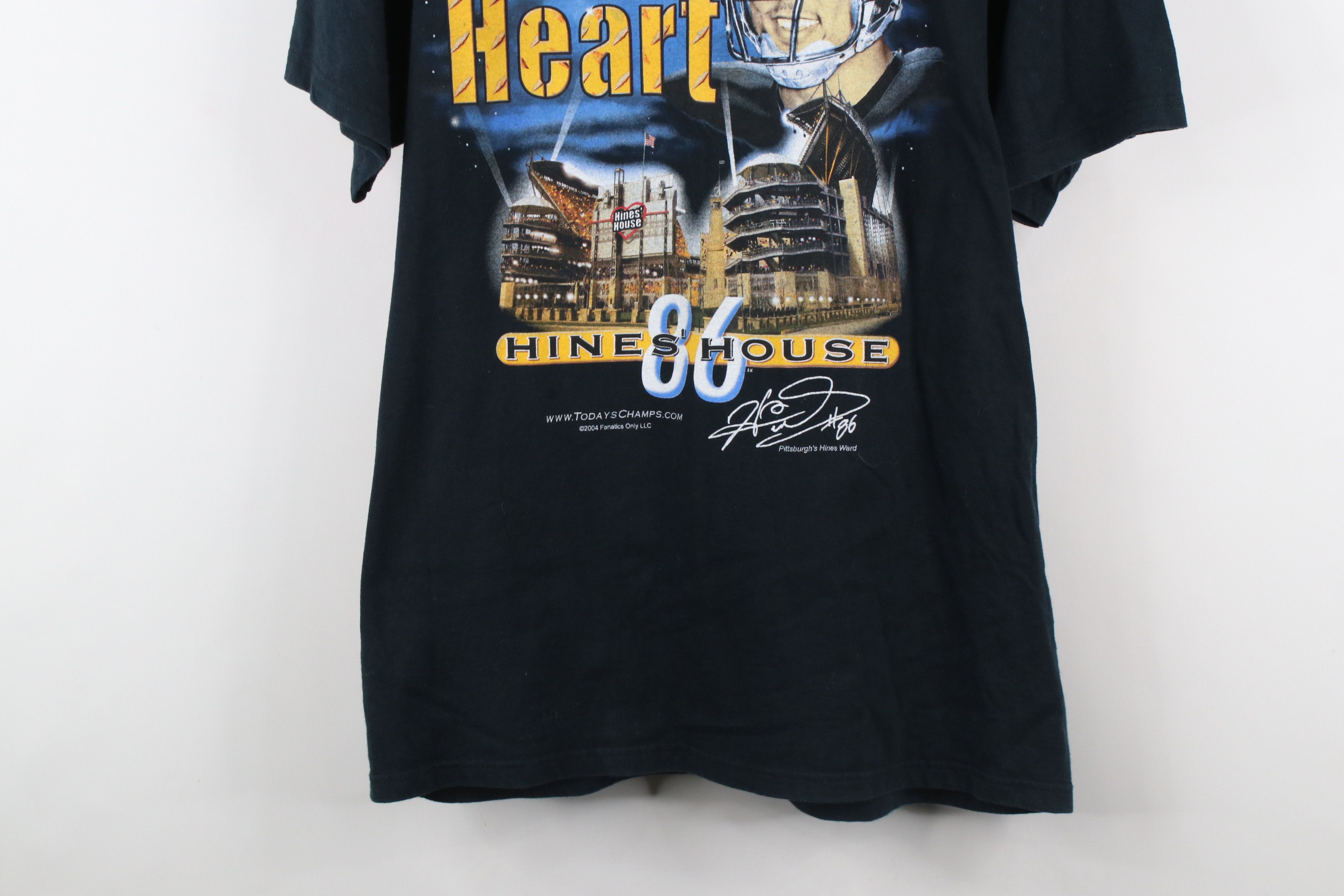Vintage Vintage Y2K 2004 Ward Pittsburgh Steelers Football T-Shirt Size US L / EU 52-54 / 3 - 3 Thumbnail