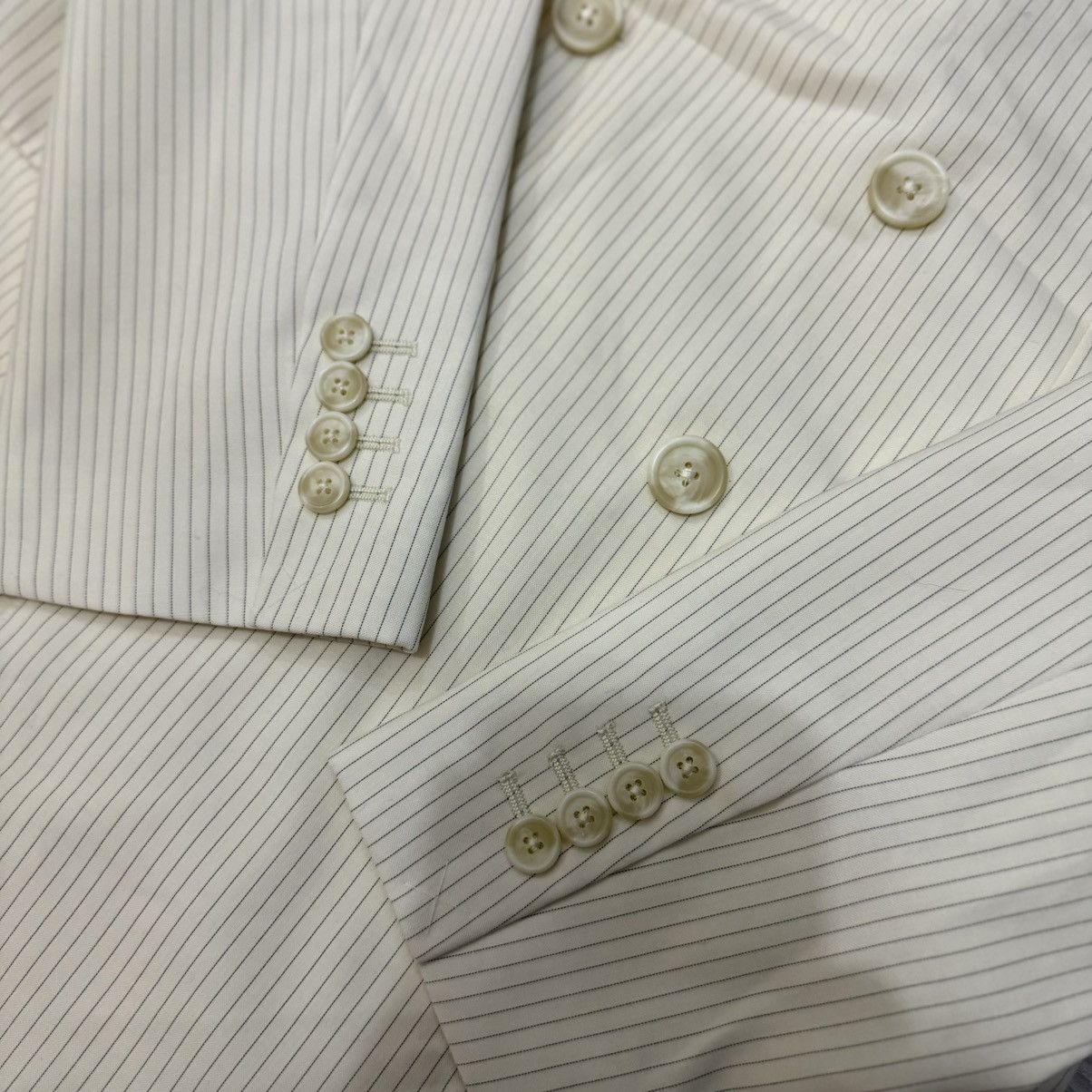 Celine × Hedi Slimane SS20 Celine by Hedi Slimane Pinstripe Double breasted blazer Size 38R - 5 Thumbnail