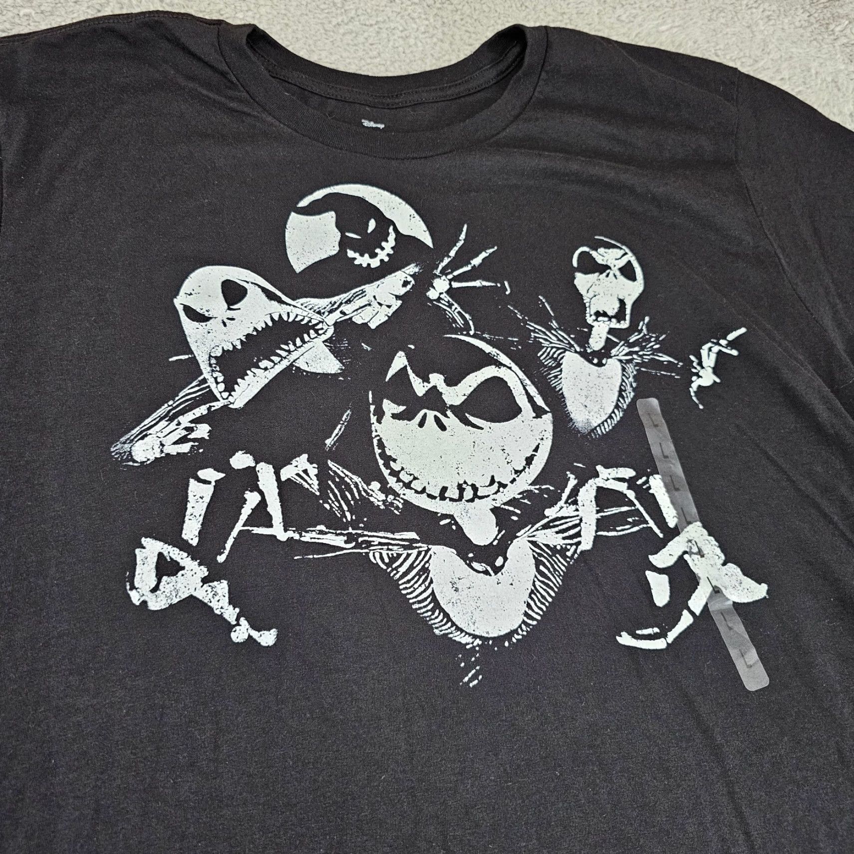 Disney Disney Shirt Mens Large The Nightmare Before Christmas Jack Skellington Cotton T-Shirt logo Graphic Tee Size US L / EU 52-54 / 3 - 2 Thumbnail