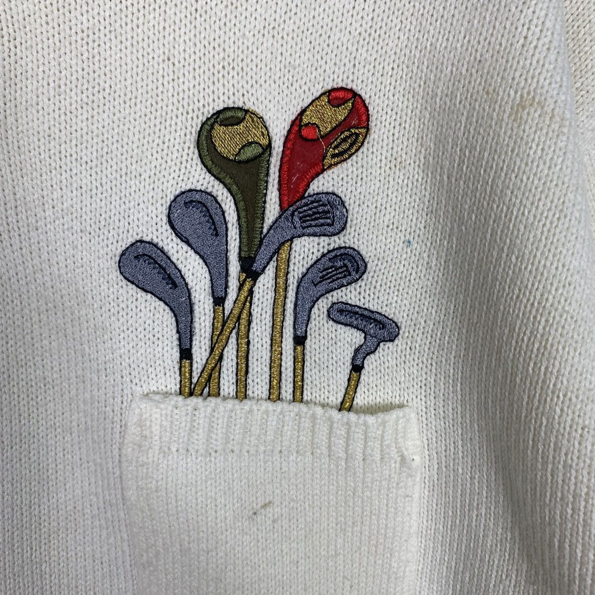 Japanese Brand 📌Florida Key's Golf Club Knit Sweatshirt Size US M / EU 48-50 / 2 - 15 Thumbnail