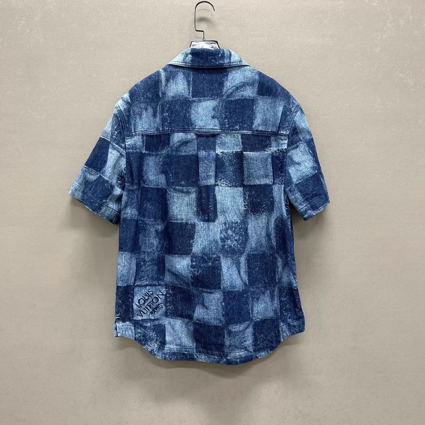 Louis Vuitton LV grid denim short sleeve shirt jacket XS 99 new Size US XS / EU 42 / 0 - 2 Thumbnail