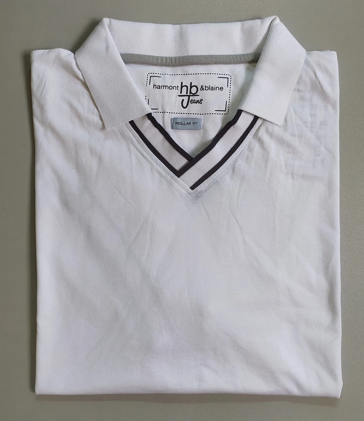Harmont & Blaine Harmont & Blaine Jeans (HBJ) Shortsleeves Polo Shirt ASM1983 Size US XXL / EU 58 / 5 - 1 Thumbnail