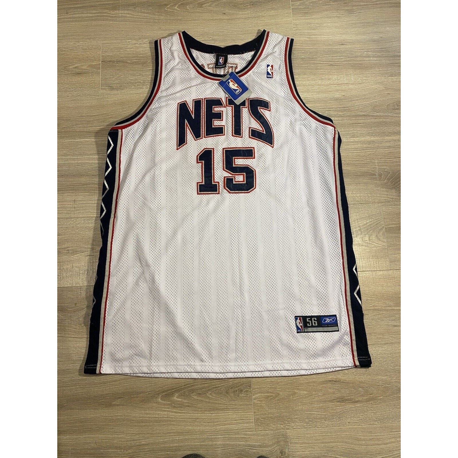 image of NWT Vince Carter New Jersey Nets Jersey Reebok Brooklyn Nba in White, Men's (Size 2XL)