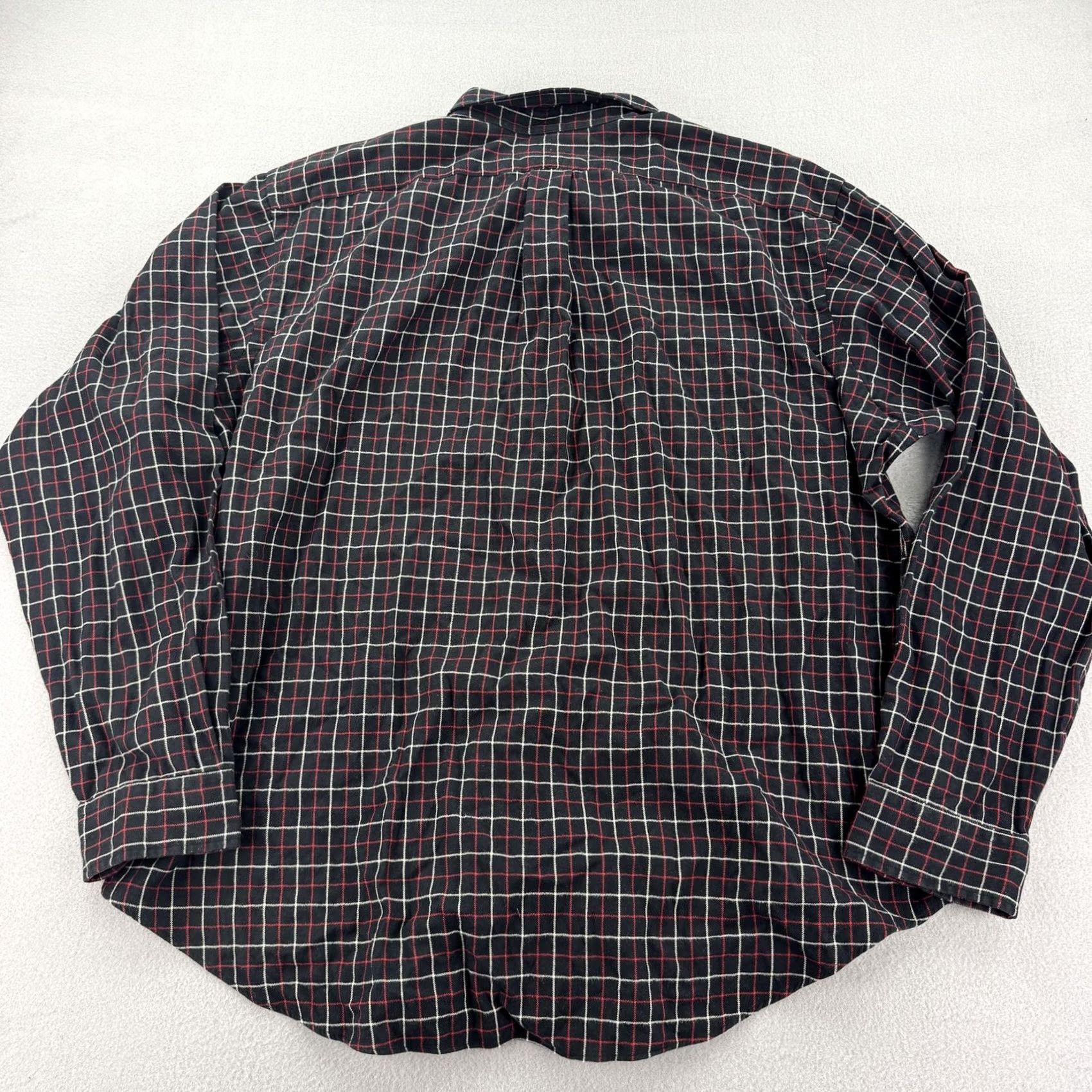 Polo Ralph Lauren Polo Ralph Lauren Shirt Mens 2XL Black Red Plaid Flannel Button Up Pocket Casual Size US XXL / EU 58 / 5 - 4 Thumbnail