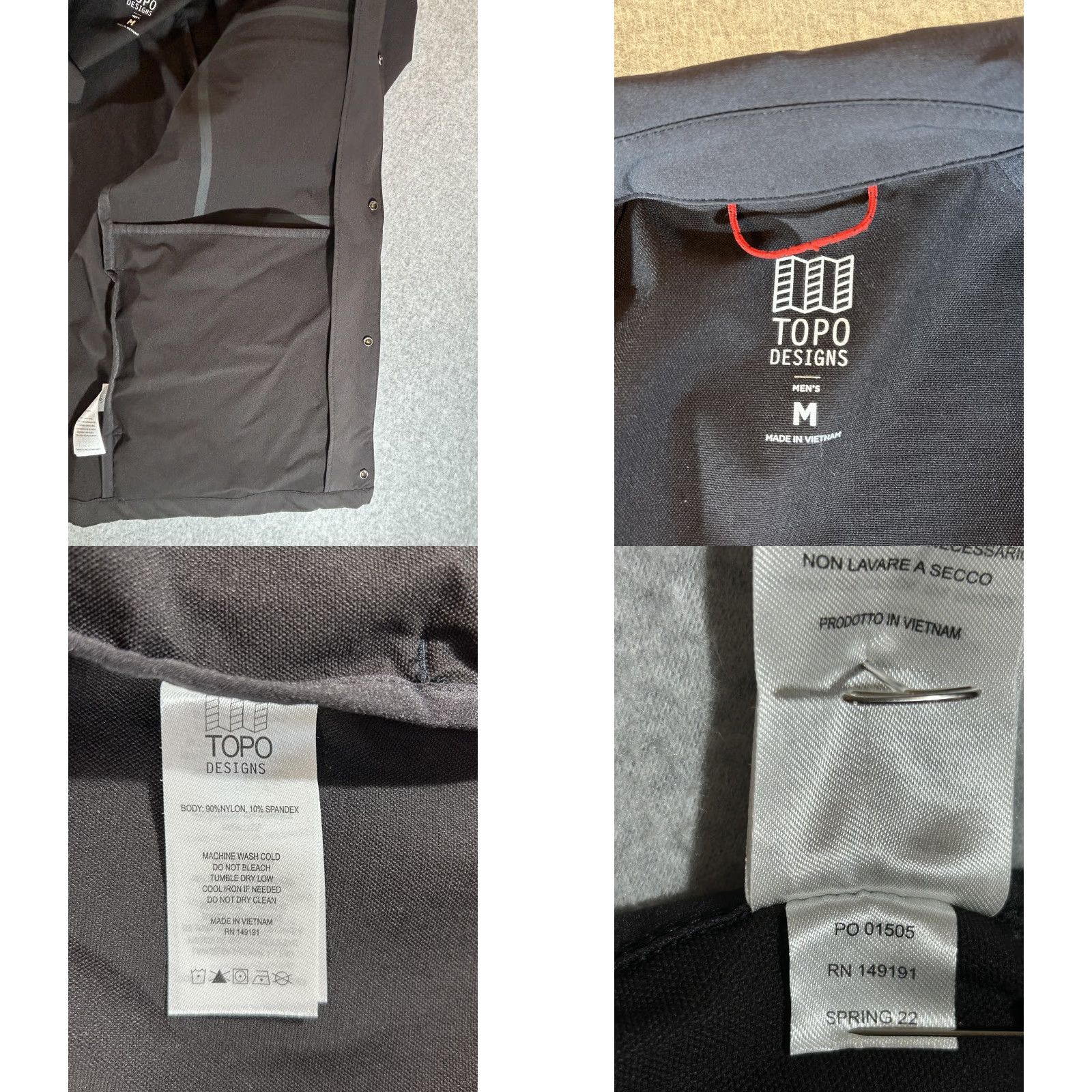 Topo Designs Topo Designs Men's Jacket Shacket Water Resistant Black M Medium Size US M / EU 48-50 / 2 - 8 Thumbnail