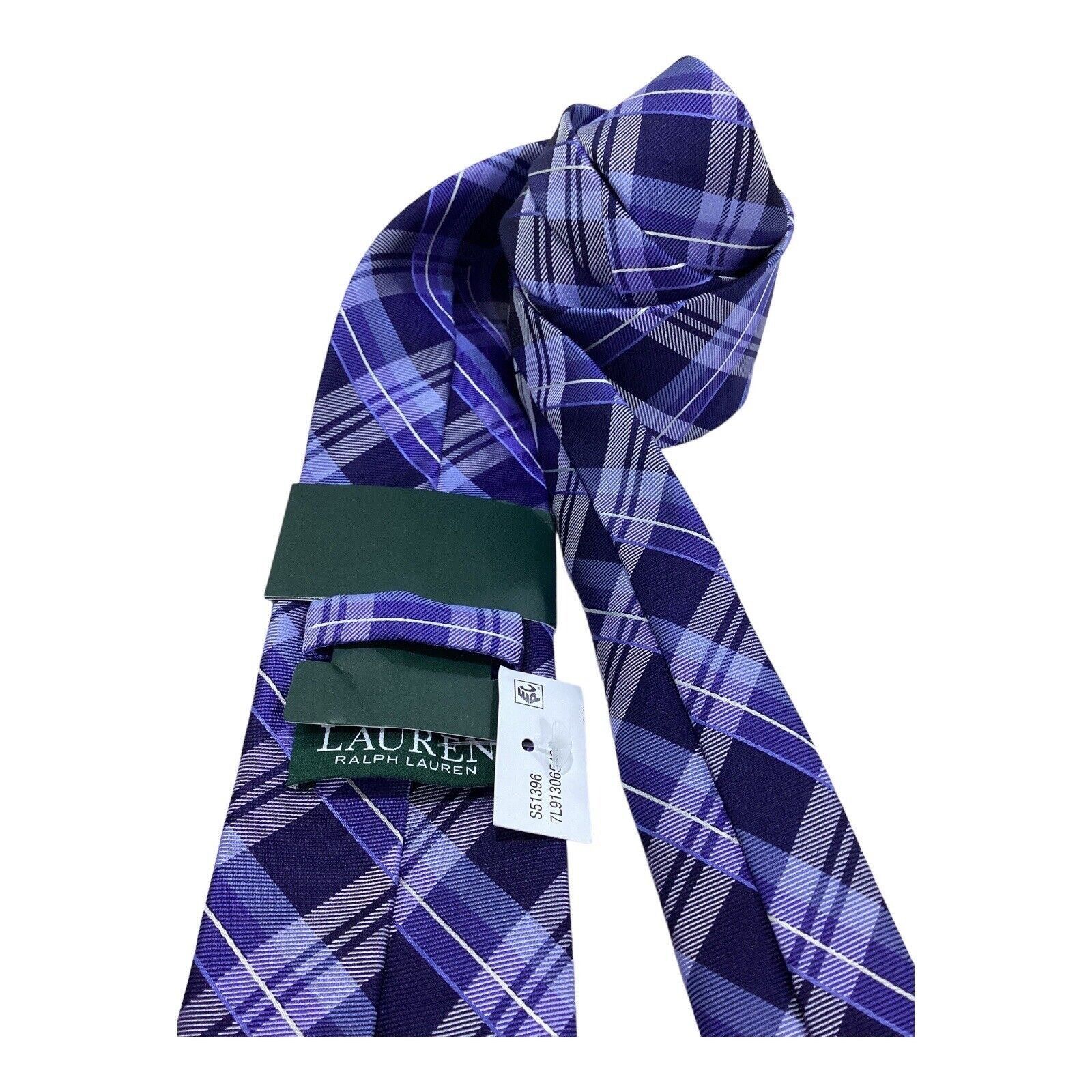 Lauren Ralph Lauren LAUREN RALPH LAUREN Blue PLaids & Cheks Silk Blend Tie W: 3" Size ONE SIZE - 3 Thumbnail