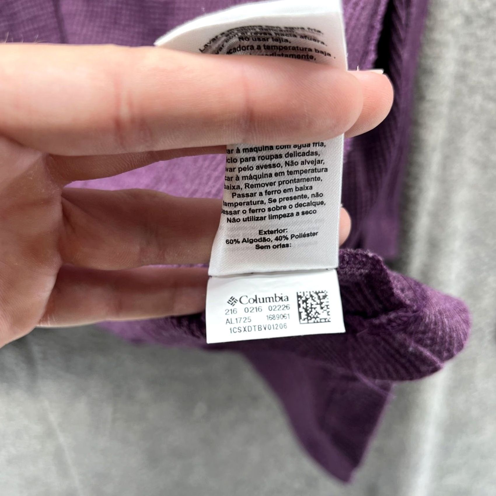 Vintage VINTAGE Columbia Sweater Womens XS Purple Waffle Knit Hooded Open Front Lightweight Size XS / US 0-2 / IT 36-38 - 7 Thumbnail