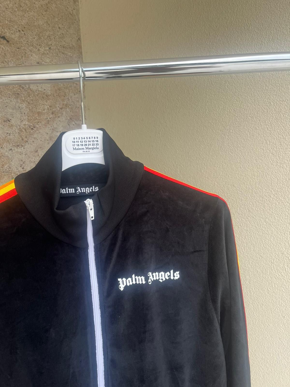 Palm Angels Chenille Track Jacket in Black Size US L / EU 52-54 / 3 - 4 Thumbnail
