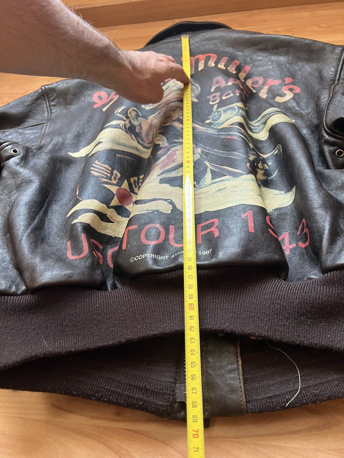 Avirex Avirex Flight Jacket Leather Glenn Miller’s Design Vintage Size US L / EU 52-54 / 3 - 20 Thumbnail