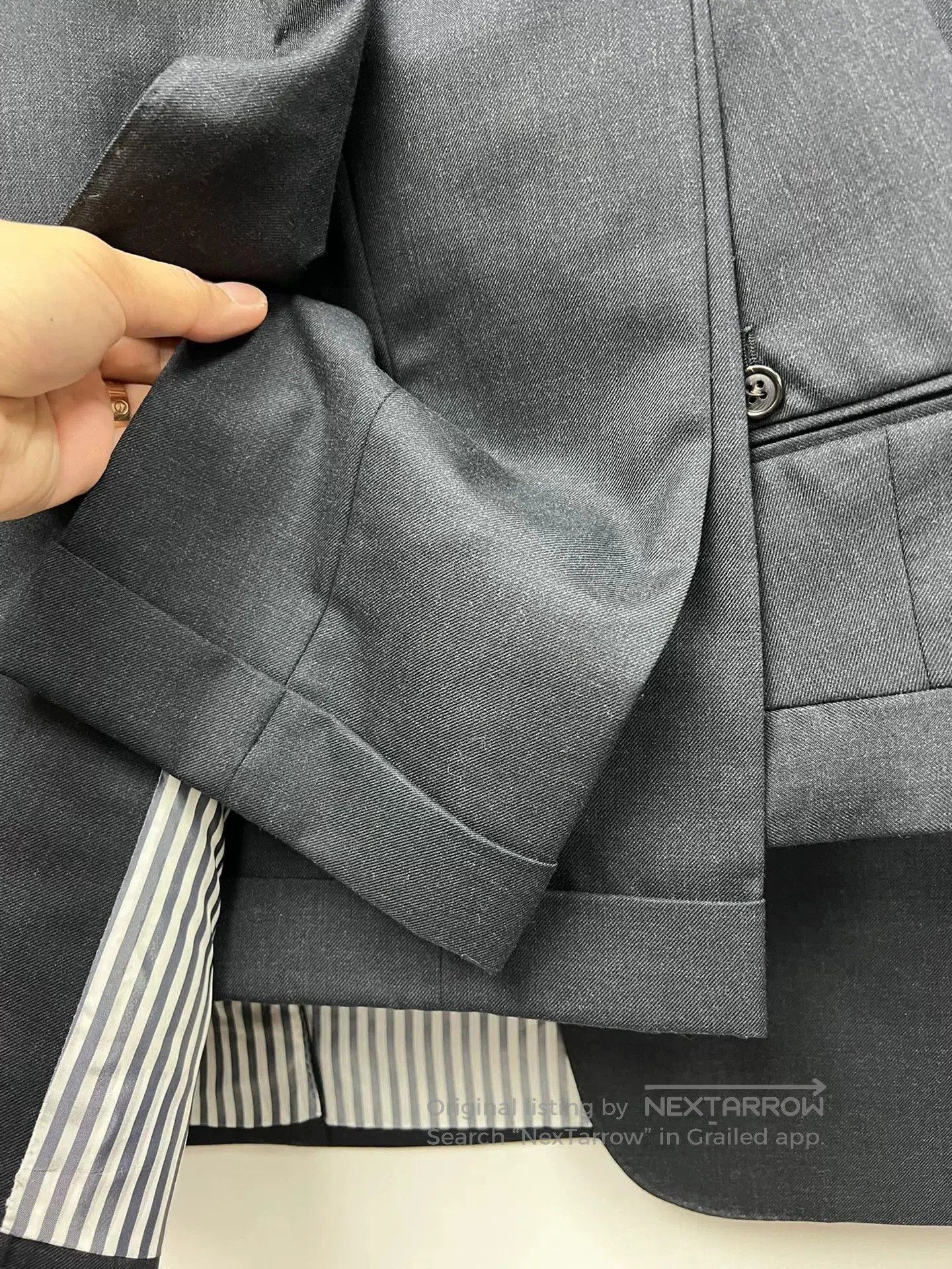 Thom Browne thom browne charcoal blazer and pants set. Size US XXS / EU 40 - 5 Thumbnail