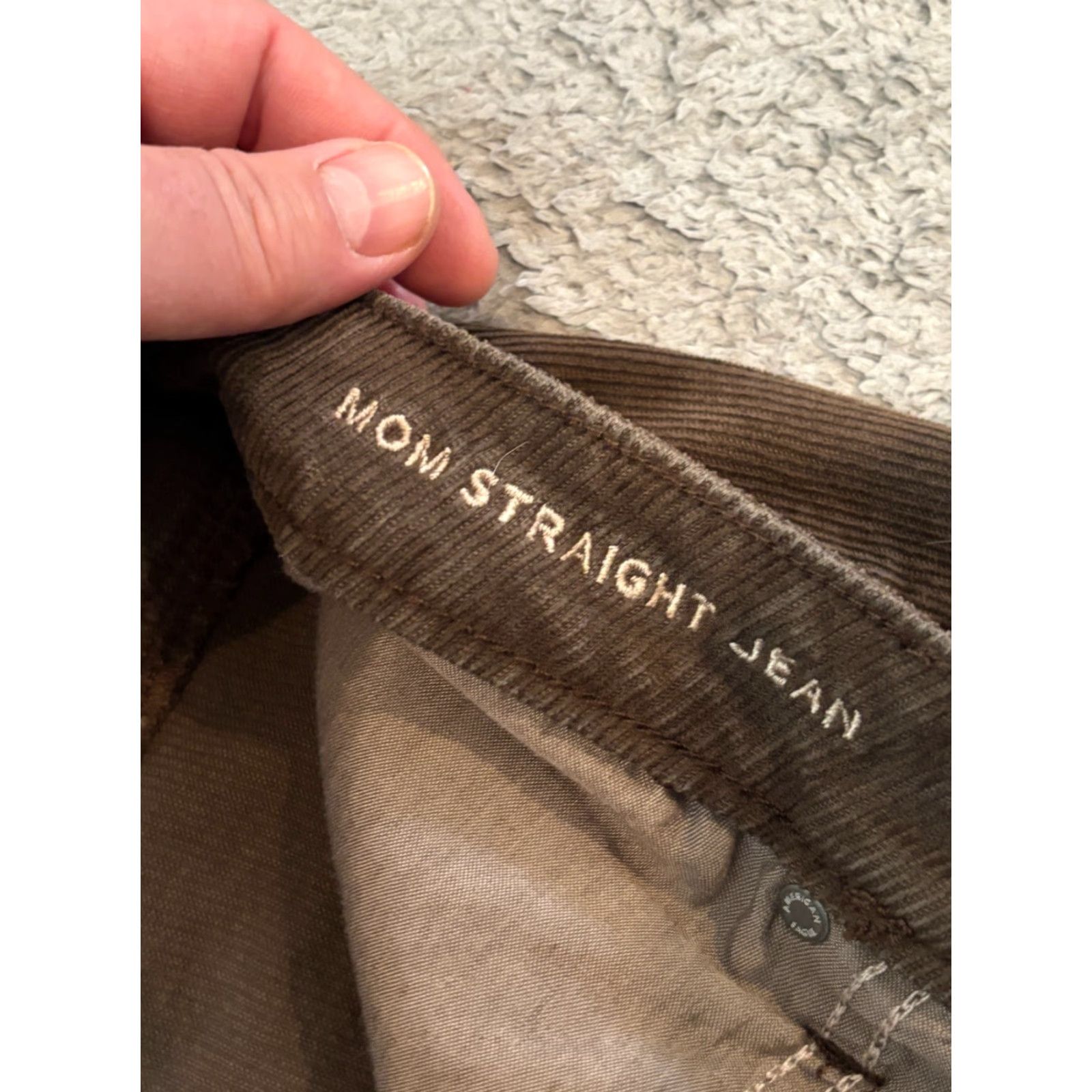 American Eagle Outfitters NWT American Eagle Outfitters Corduroy Pants Womens 12L Long Brown Mom Straight Leg Jeans Regular Boys/Girls? Size 34" / US 12 / IT 48 - 3 Thumbnail